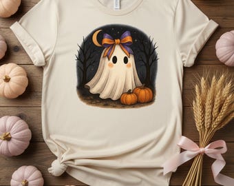 Coquette Ghost PNG | Cute Halloween Clipart (Commercial Use)