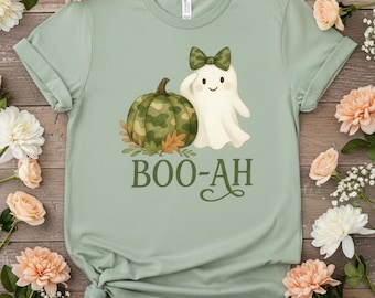 Military Ghost Halloween Clipart | Camo Pumpkin PNG (Commercial Use)