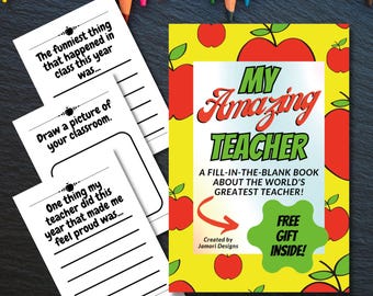 Teacher Appreciation Fill-in-the-Blank Book (6x9 PDF) + 2026 Calendar