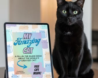 My Amazing Cat Book | Fill-In-Blank Keepsake (PDF + Bonus Calendar)