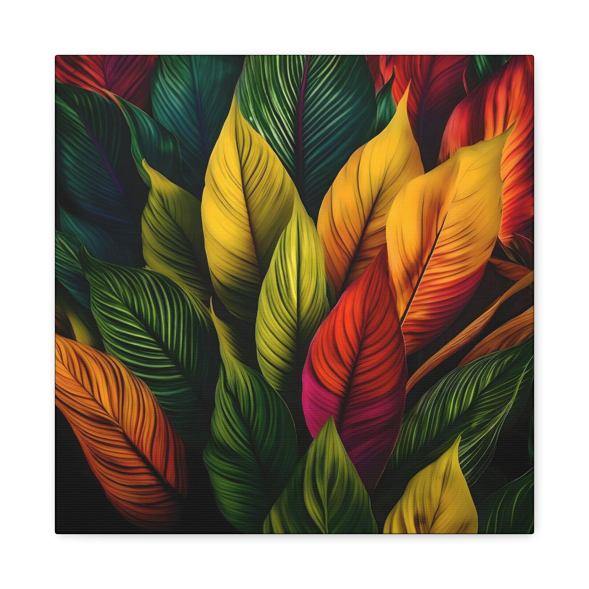 Colored Leaves - Canvas Wall Art