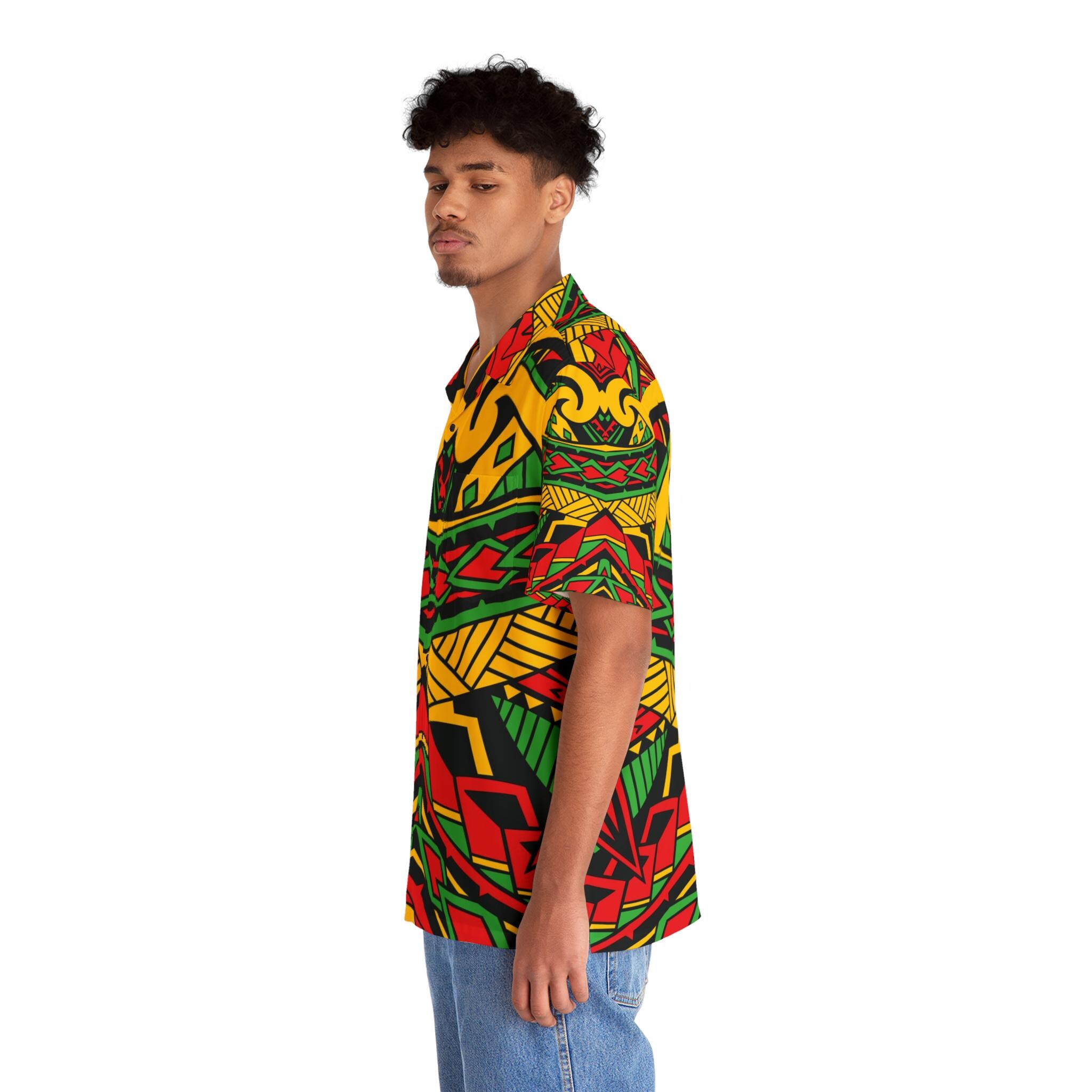 Reggae Lion Front - Hawaiian Shirt