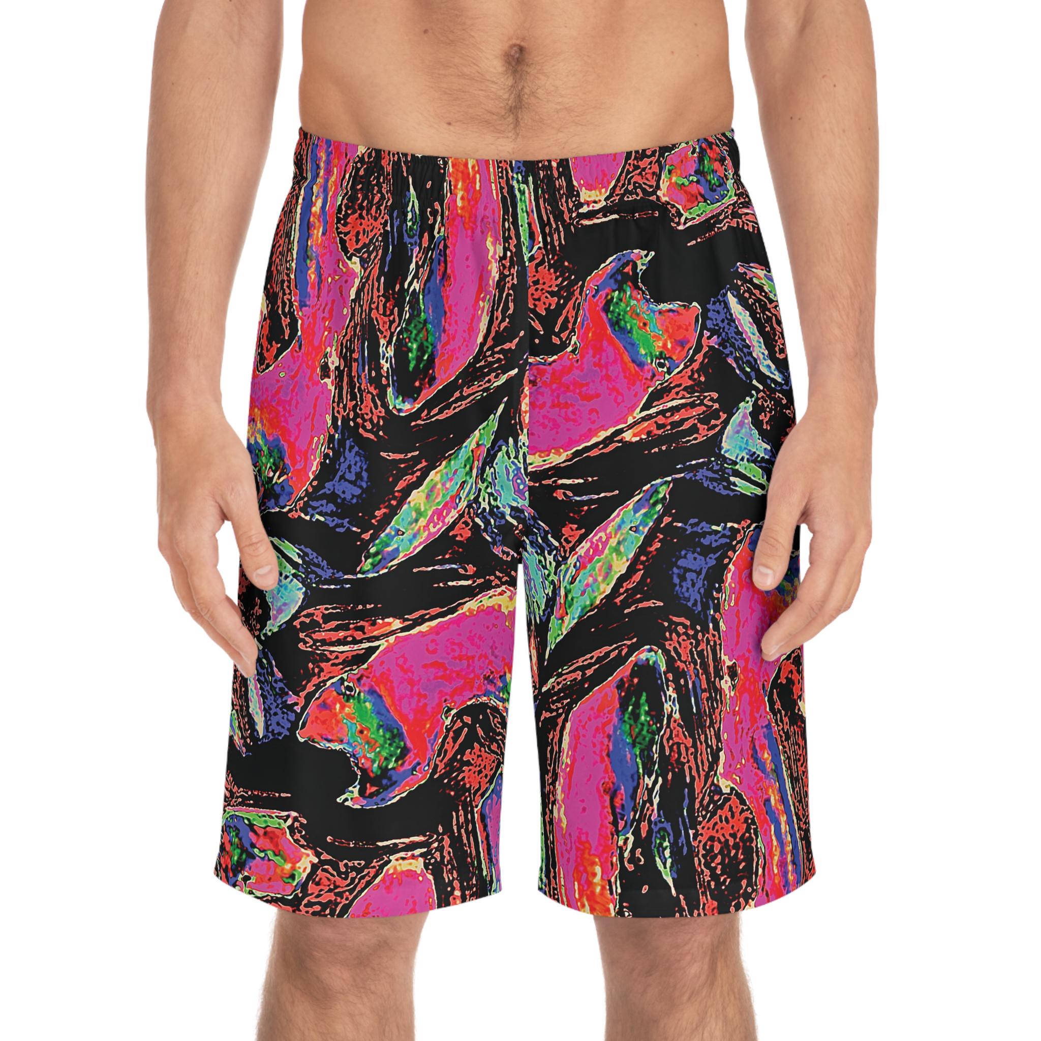 Pink Branch - Board Shorts