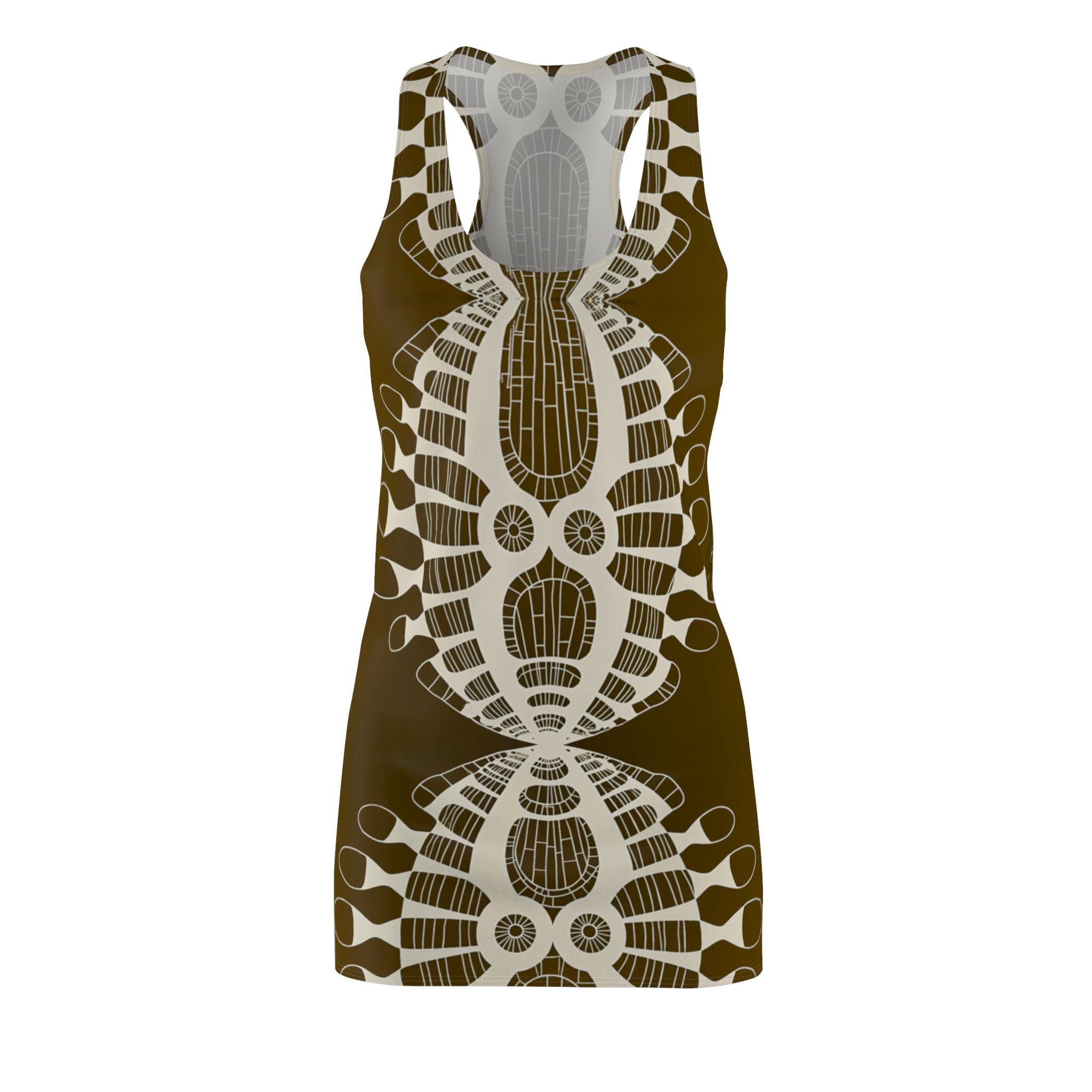 Abstract Urchin Brown - Dress