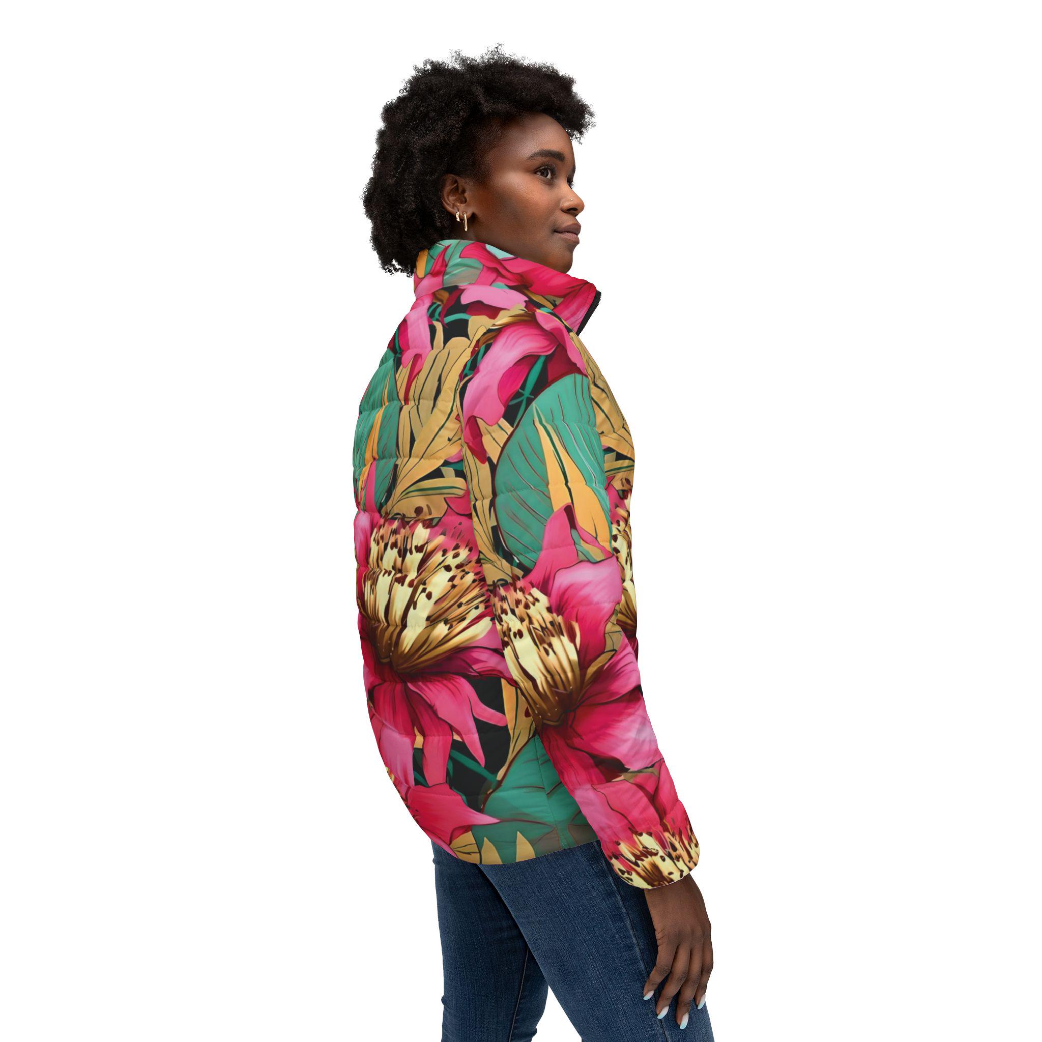 Morning Garden - Womens Puffer Jacket