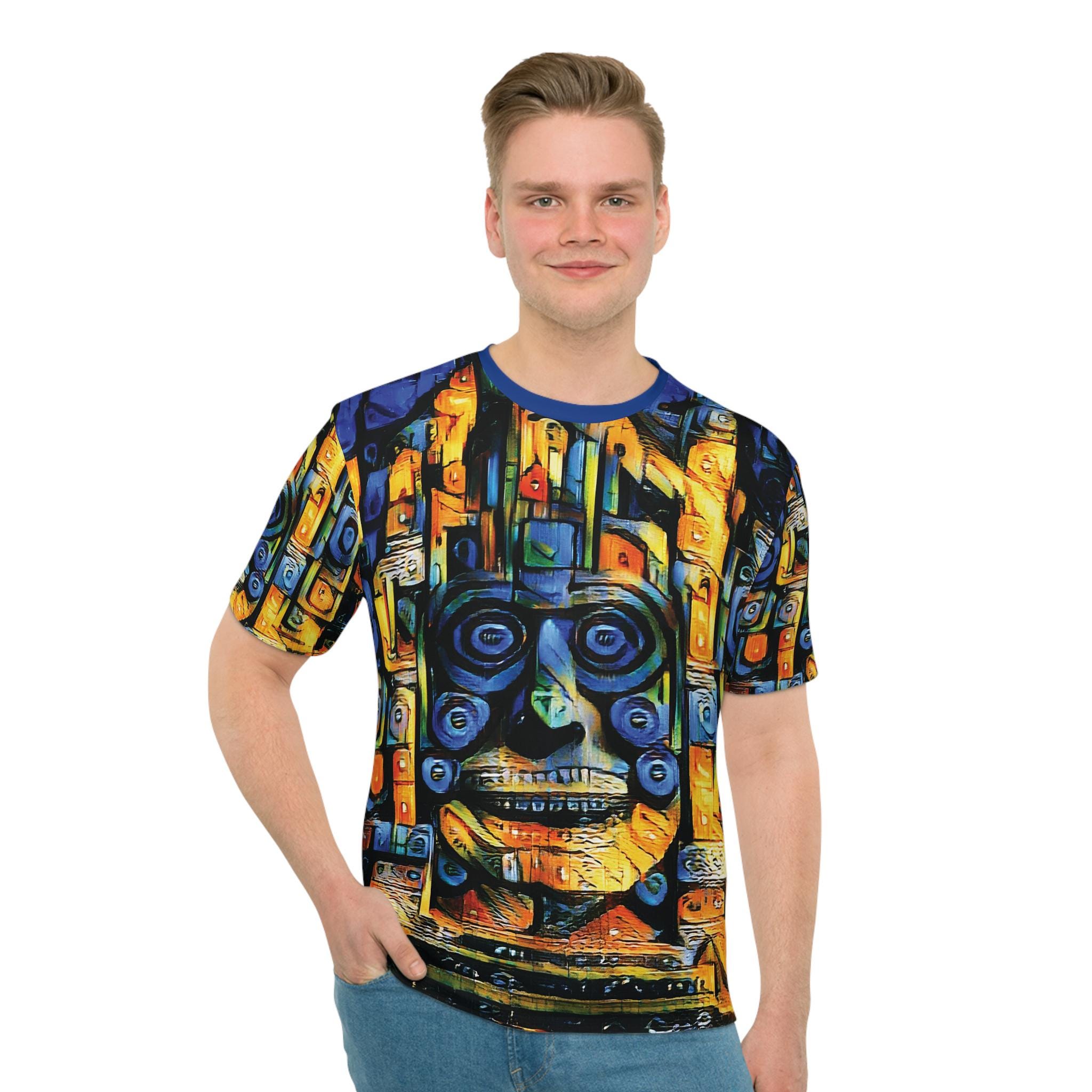Abstract Tribal Mask art T-Shirt | All-Over Print