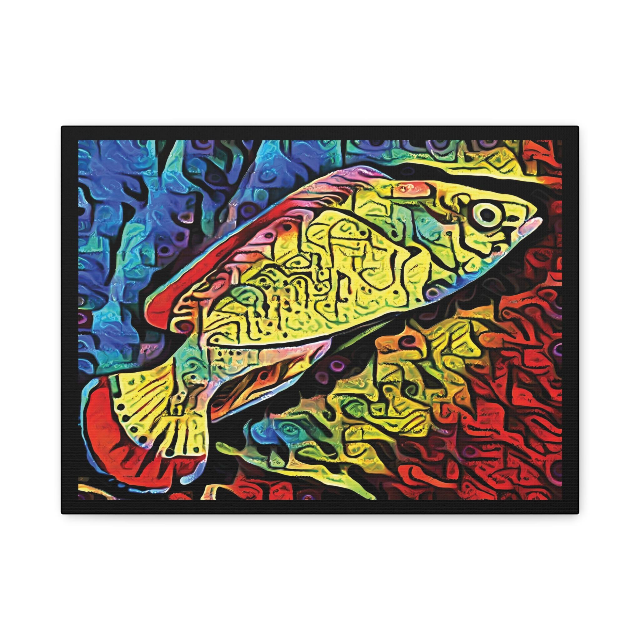 Red Margin Left - Canvas Wall Art