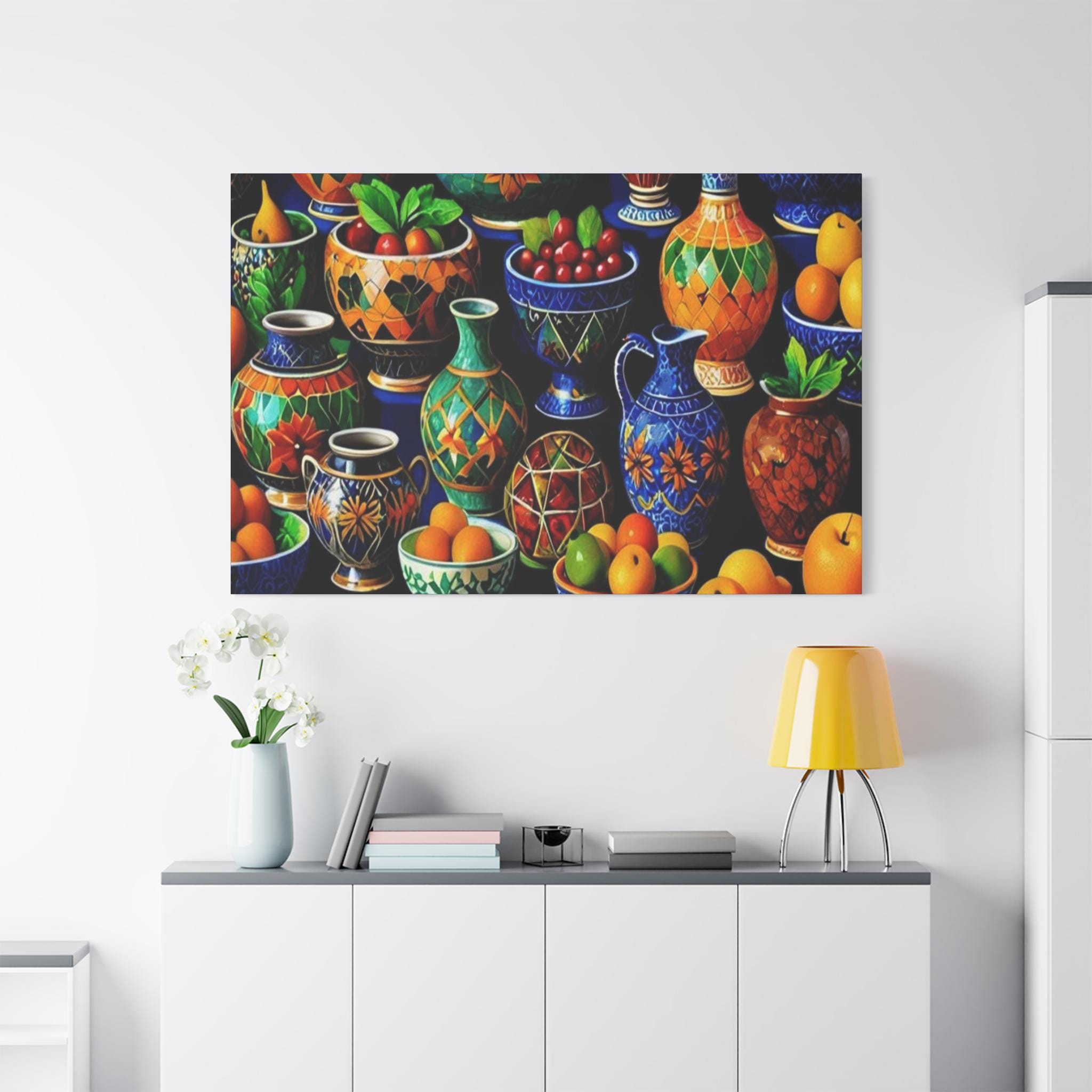 Table Full A - Canvas Wall Art