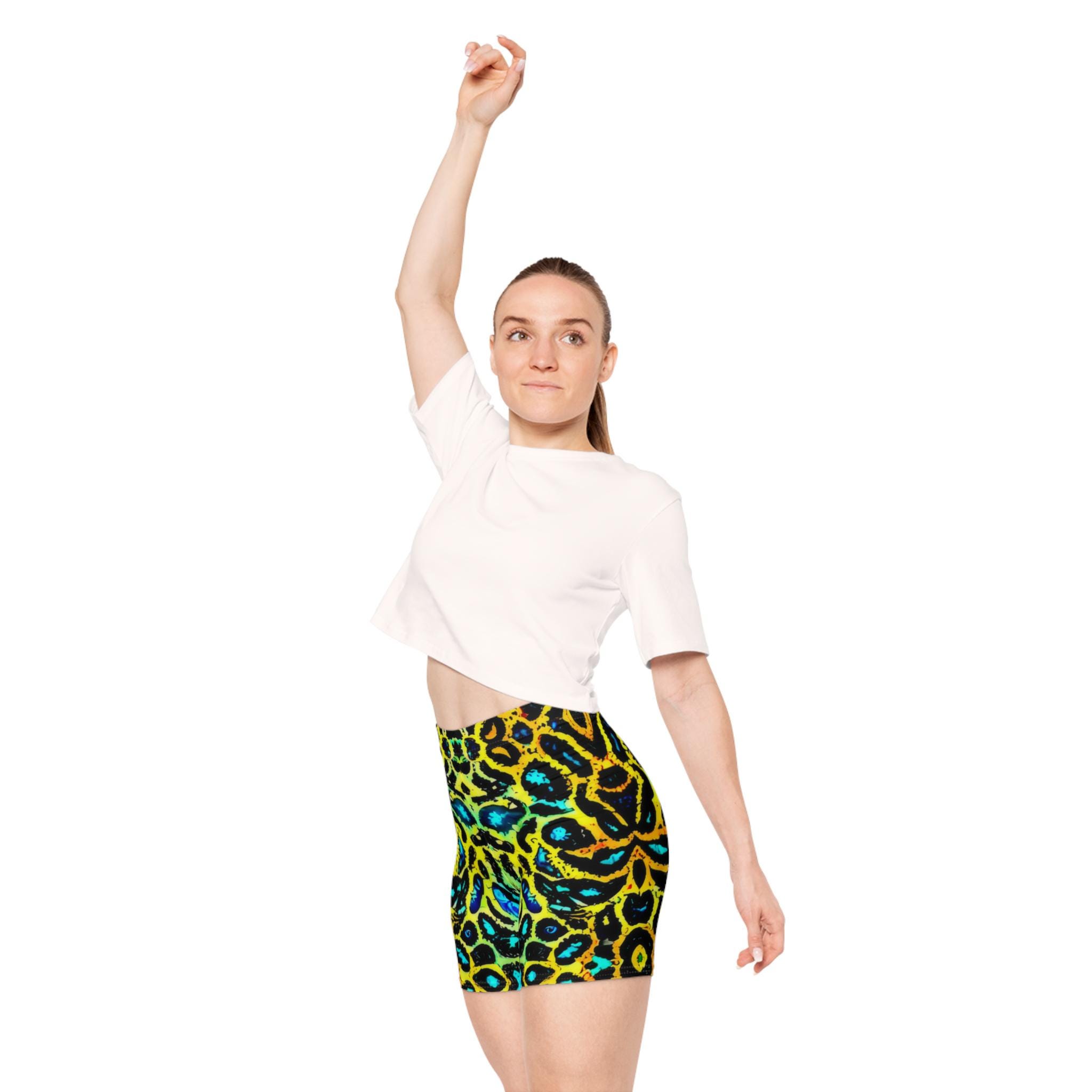 Golden Cat - Womens Biker Shorts