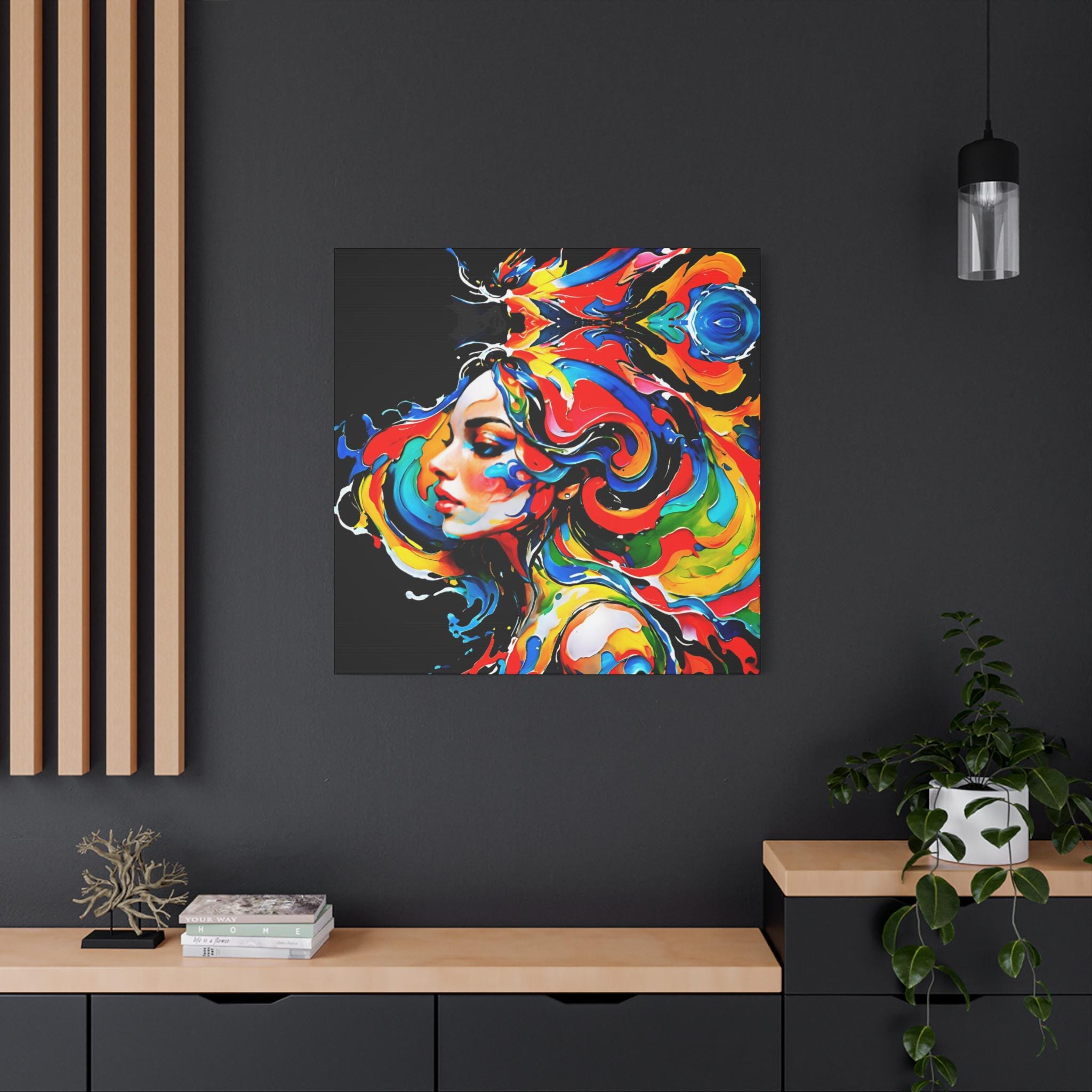 Lady with Paint - Canvas Wall Art