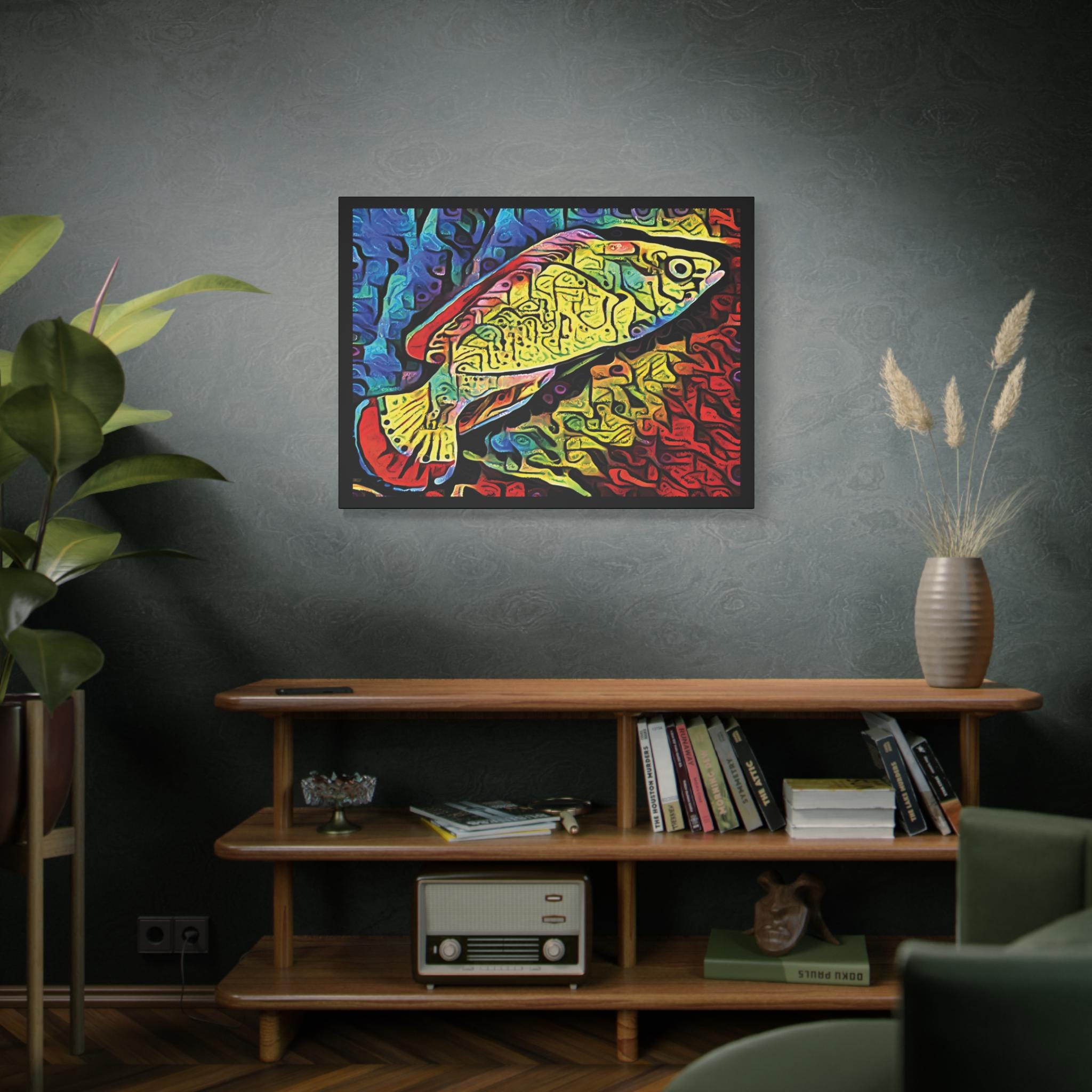 Red Margin Left - Canvas Wall Art