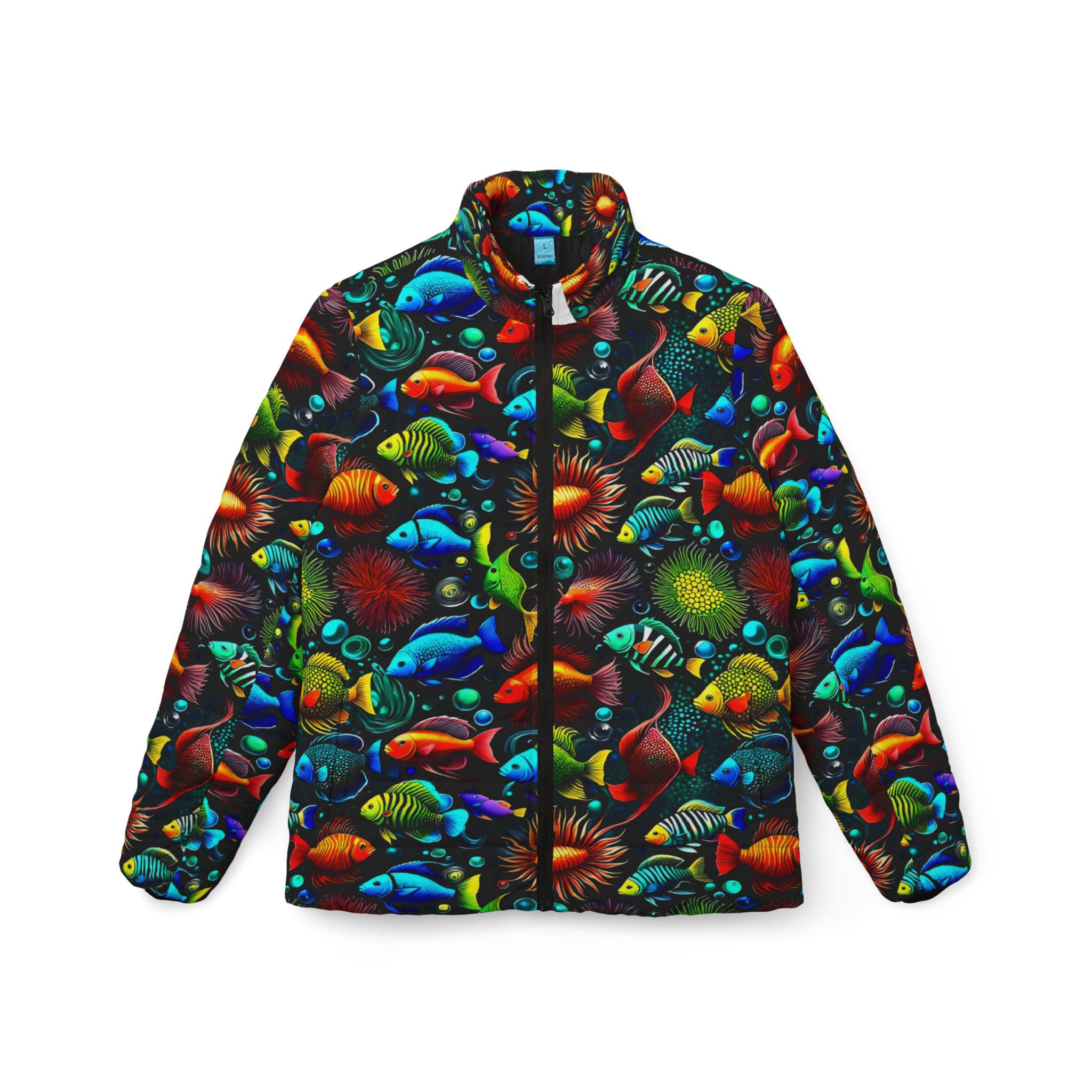 Something Fishy - Womens Puffer Jacket