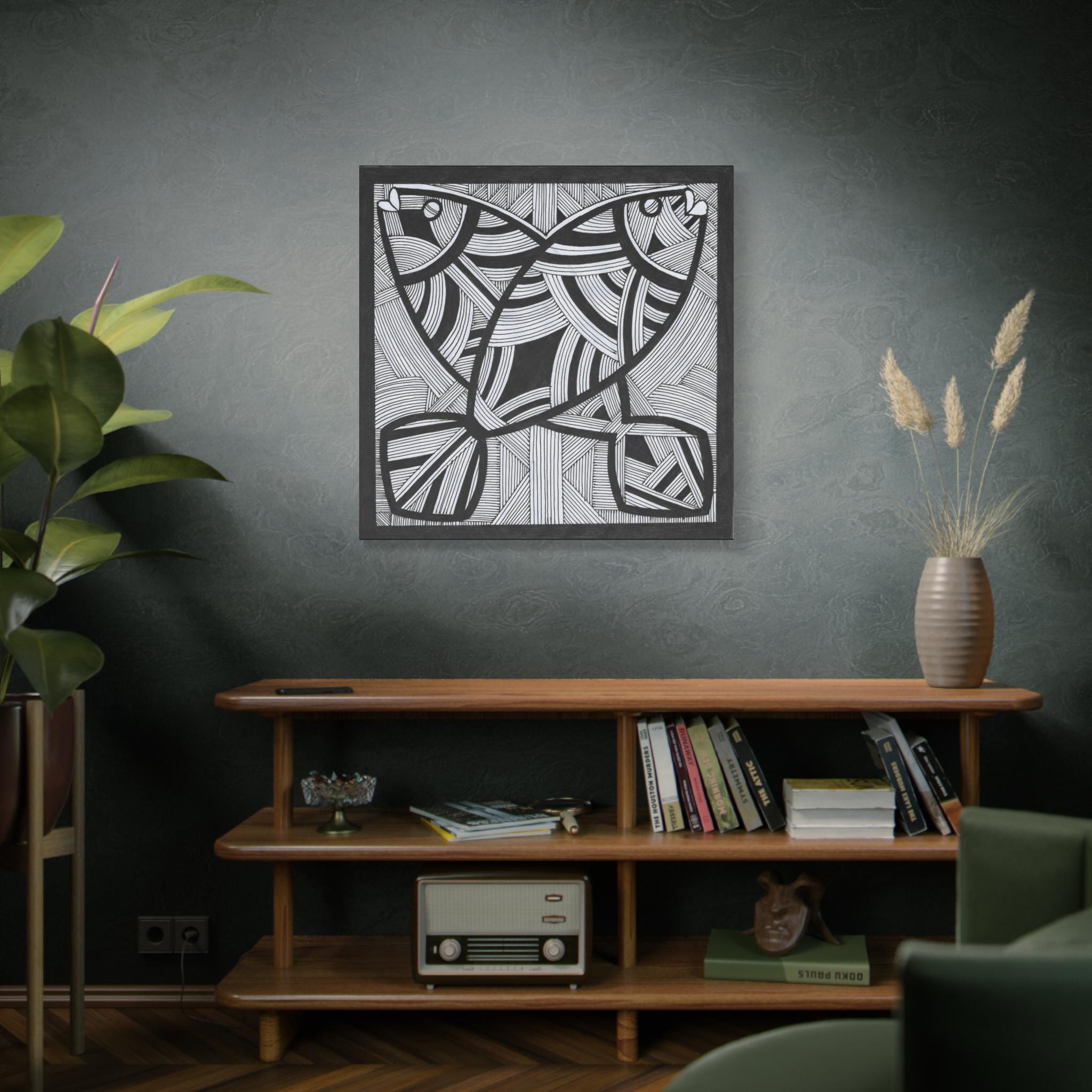 Two Fish B - Canvas Wall Art