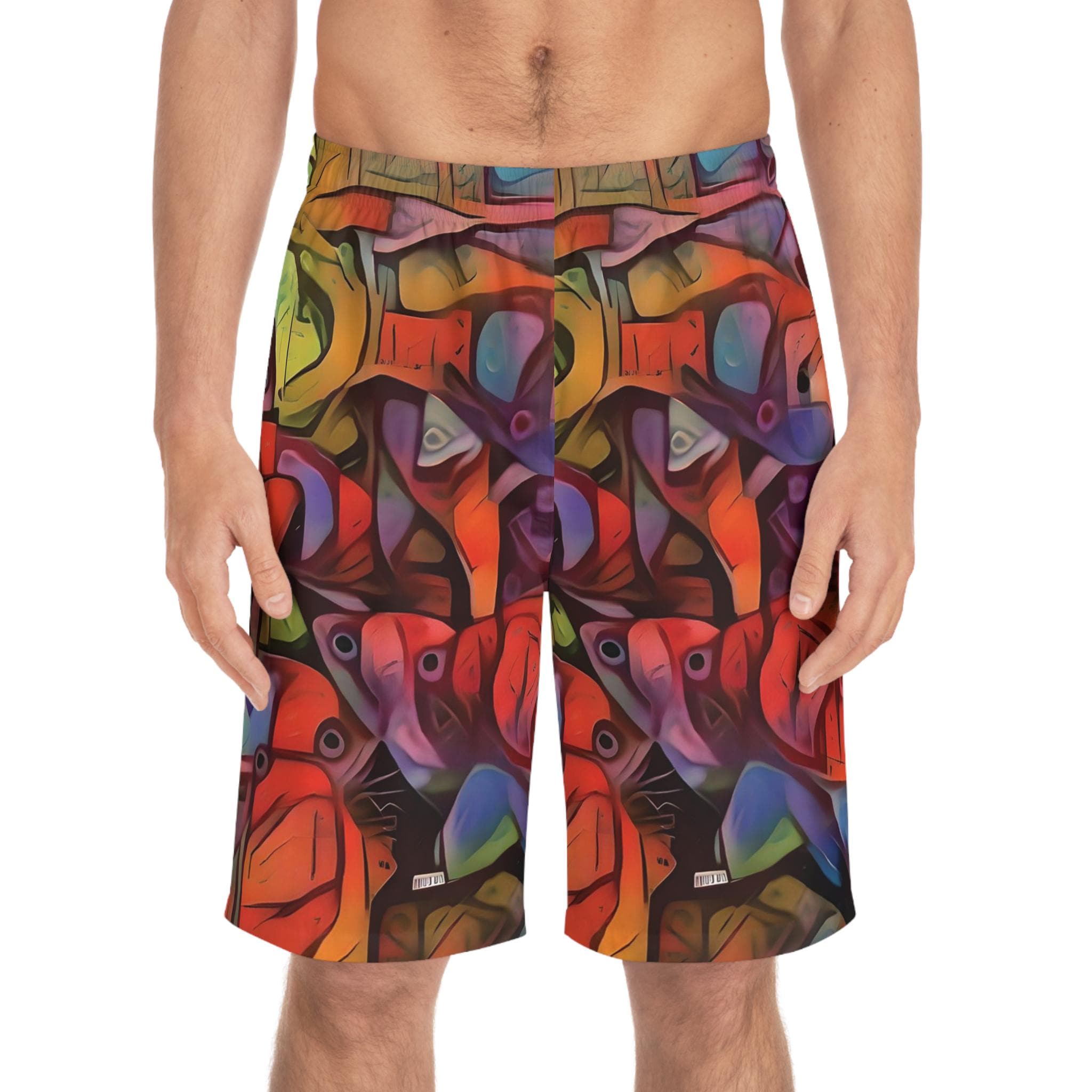 Square Backs Left - Board Shorts