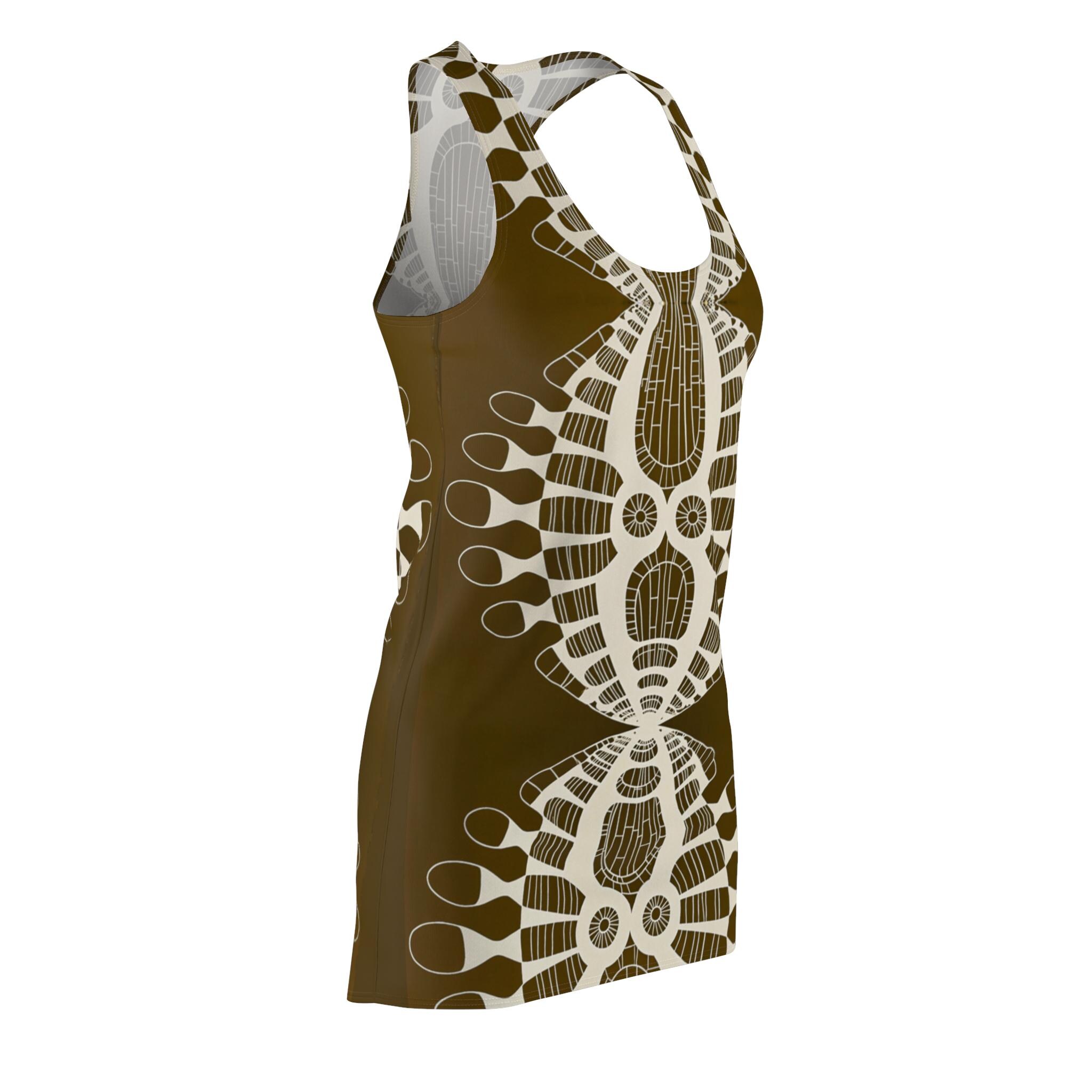 Abstract Urchin Brown - Dress