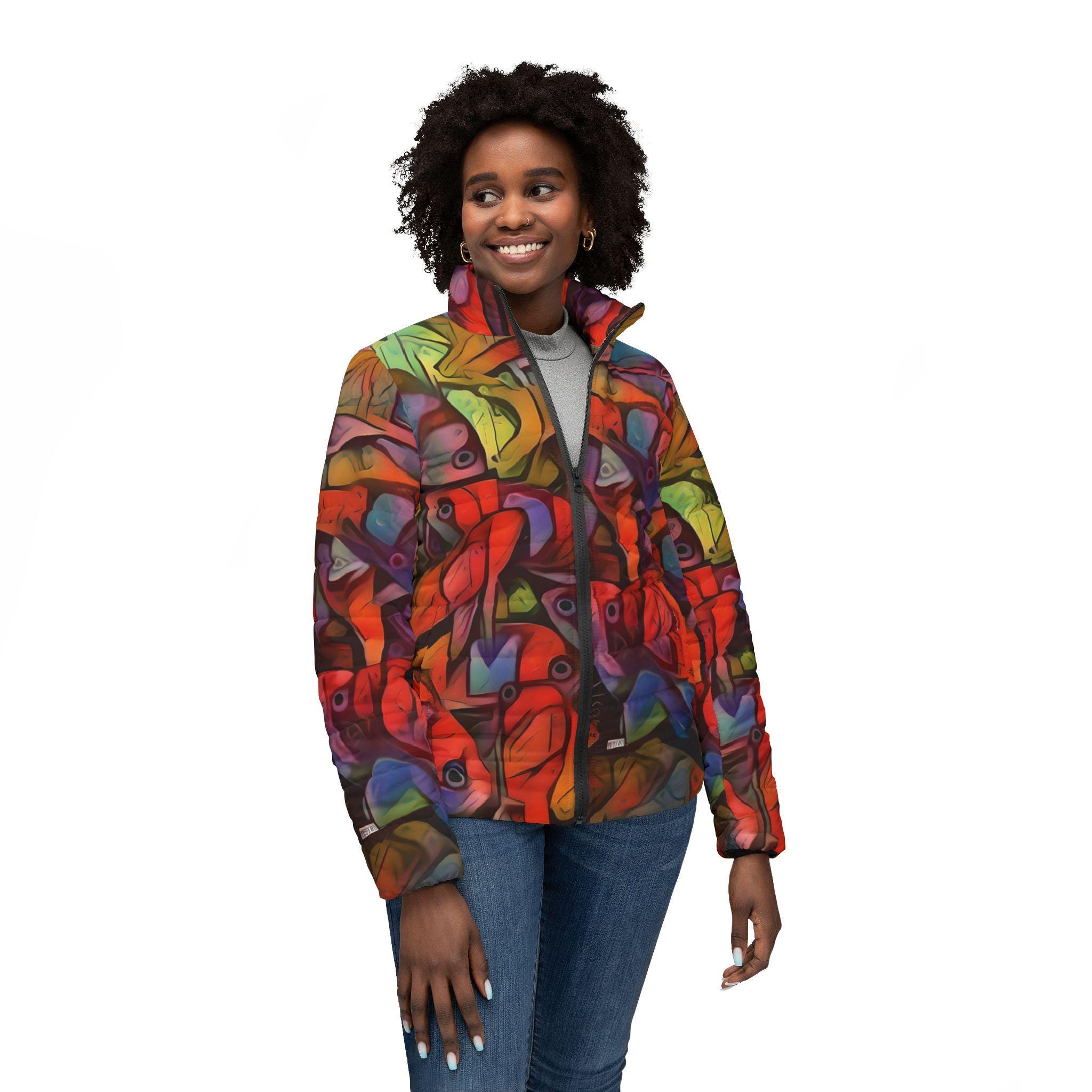 Square Backs Left - Womens Puffer Jacket
