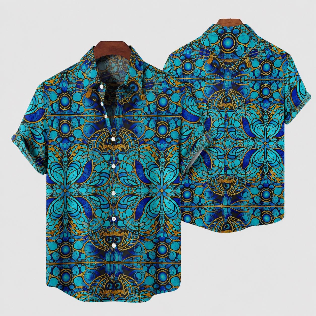 Blue Lobsters - Hawaiian Shirt