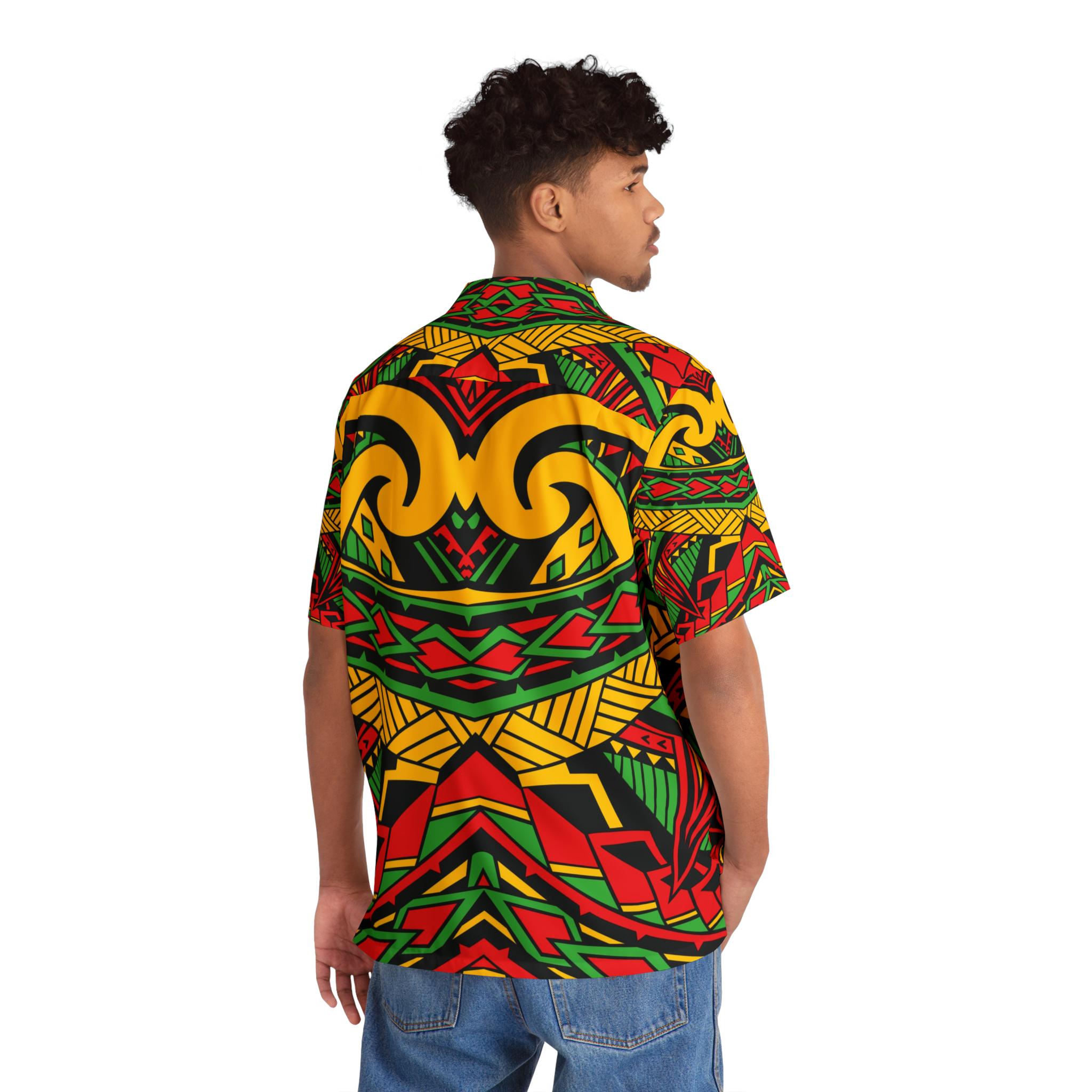 Reggae Lion Front - Hawaiian Shirt