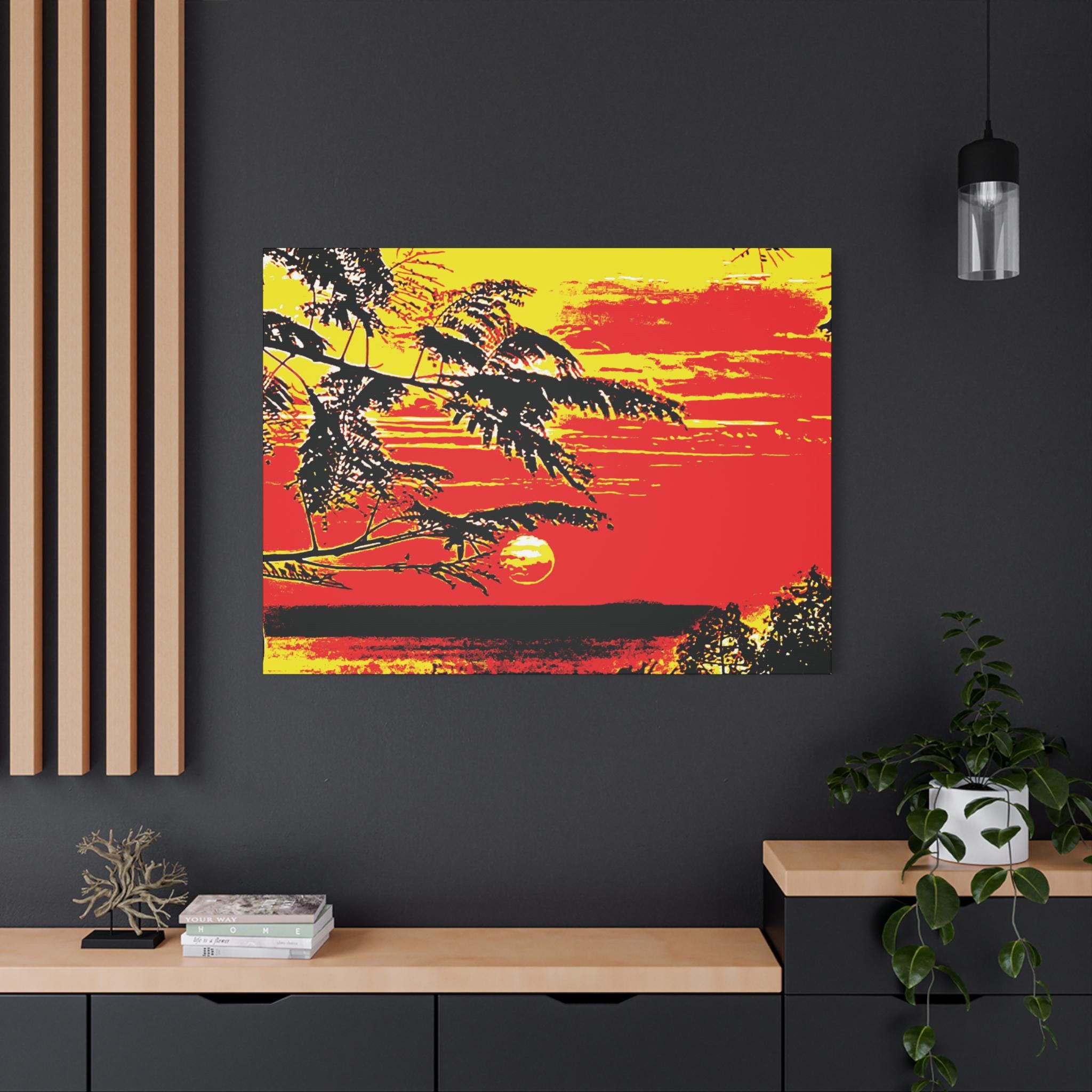 Red Night - Canvas Wall Art