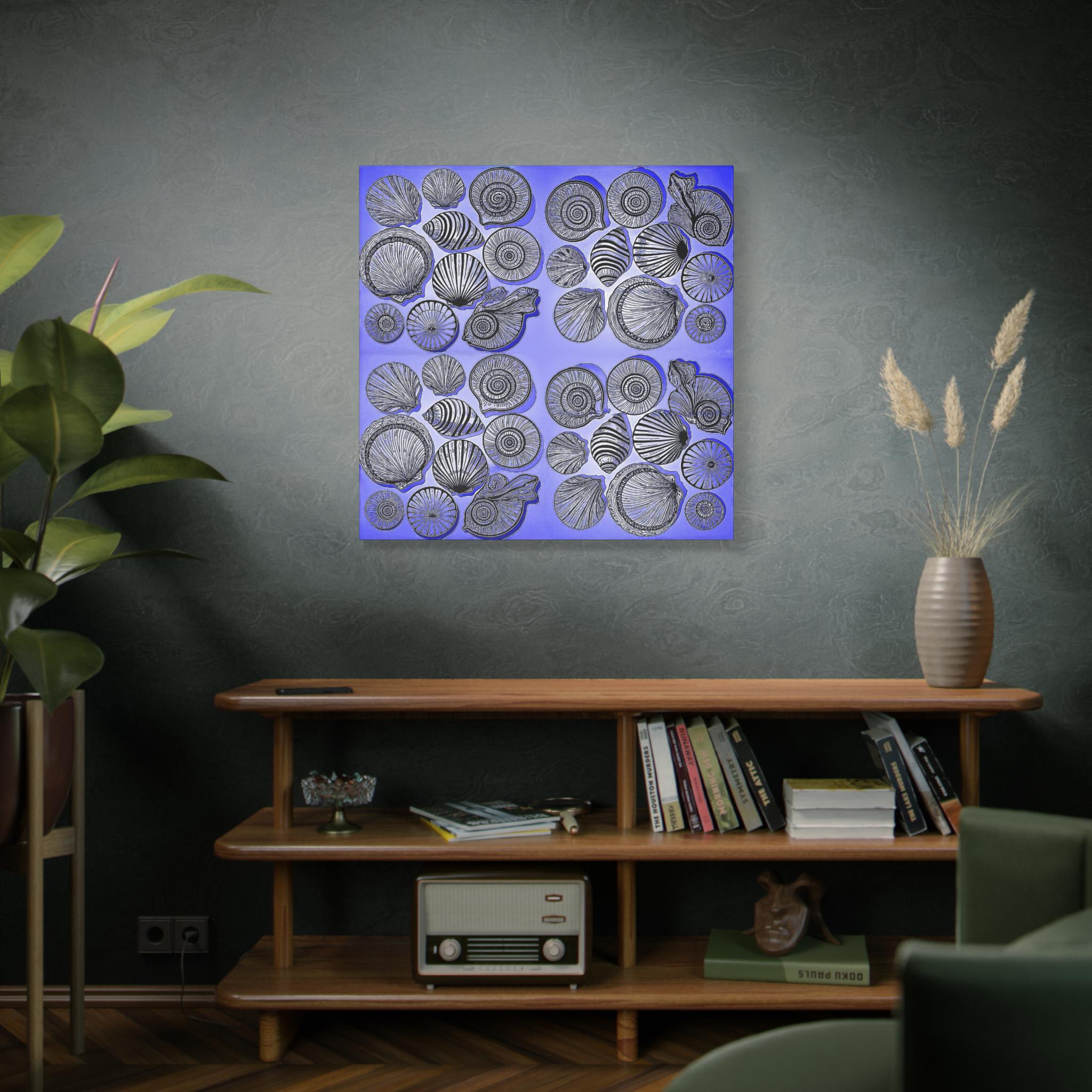Shells Blue - Canvas Wall Art