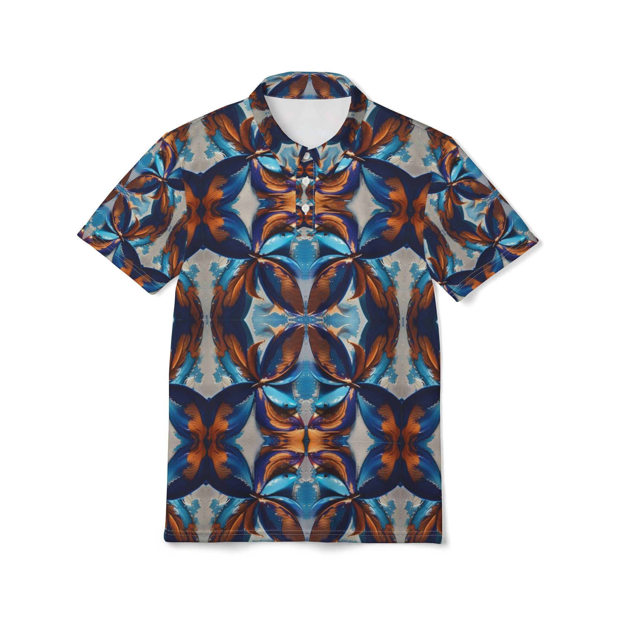 Blue Fan Quad - Polo Shirt