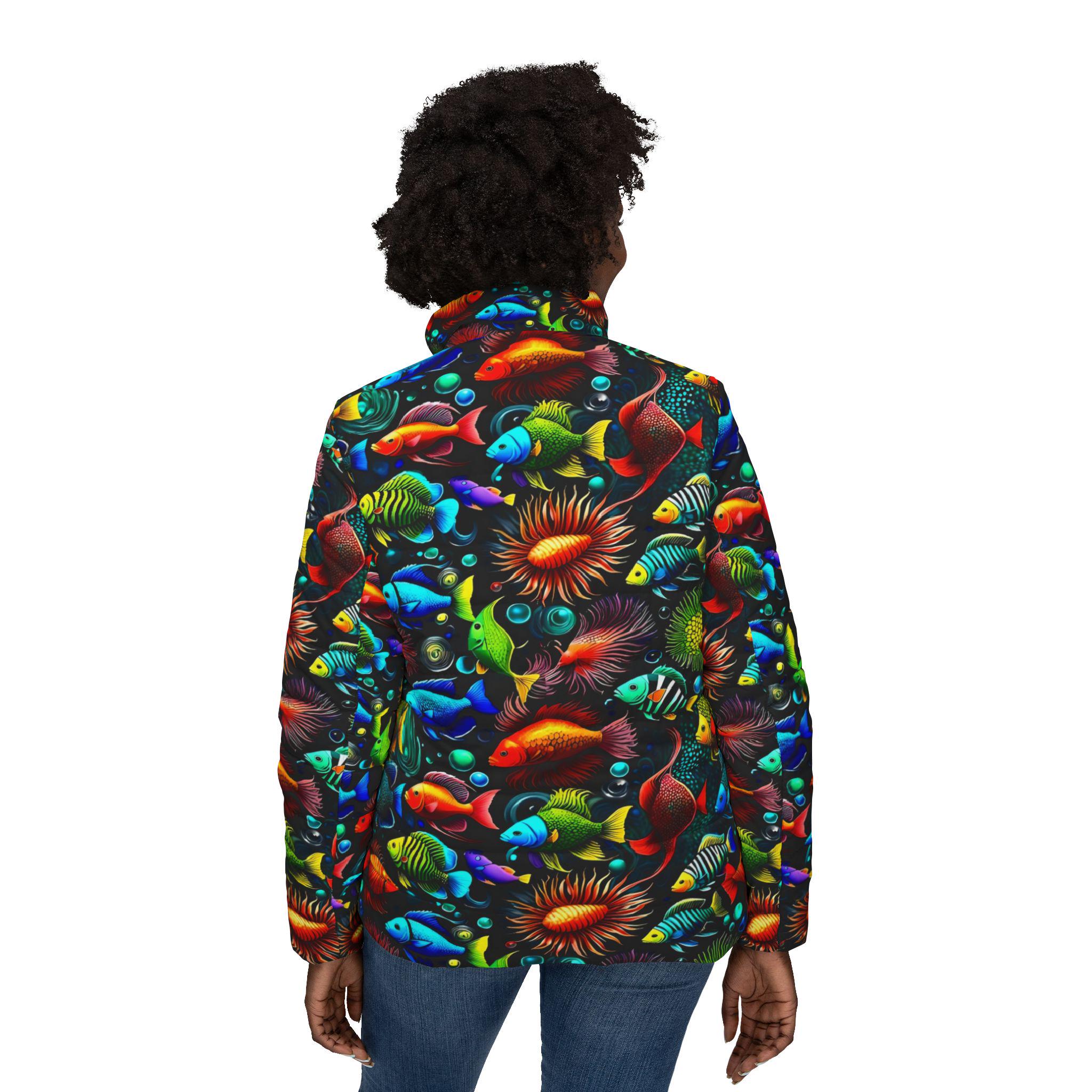 Something Fishy - Womens Puffer Jacket