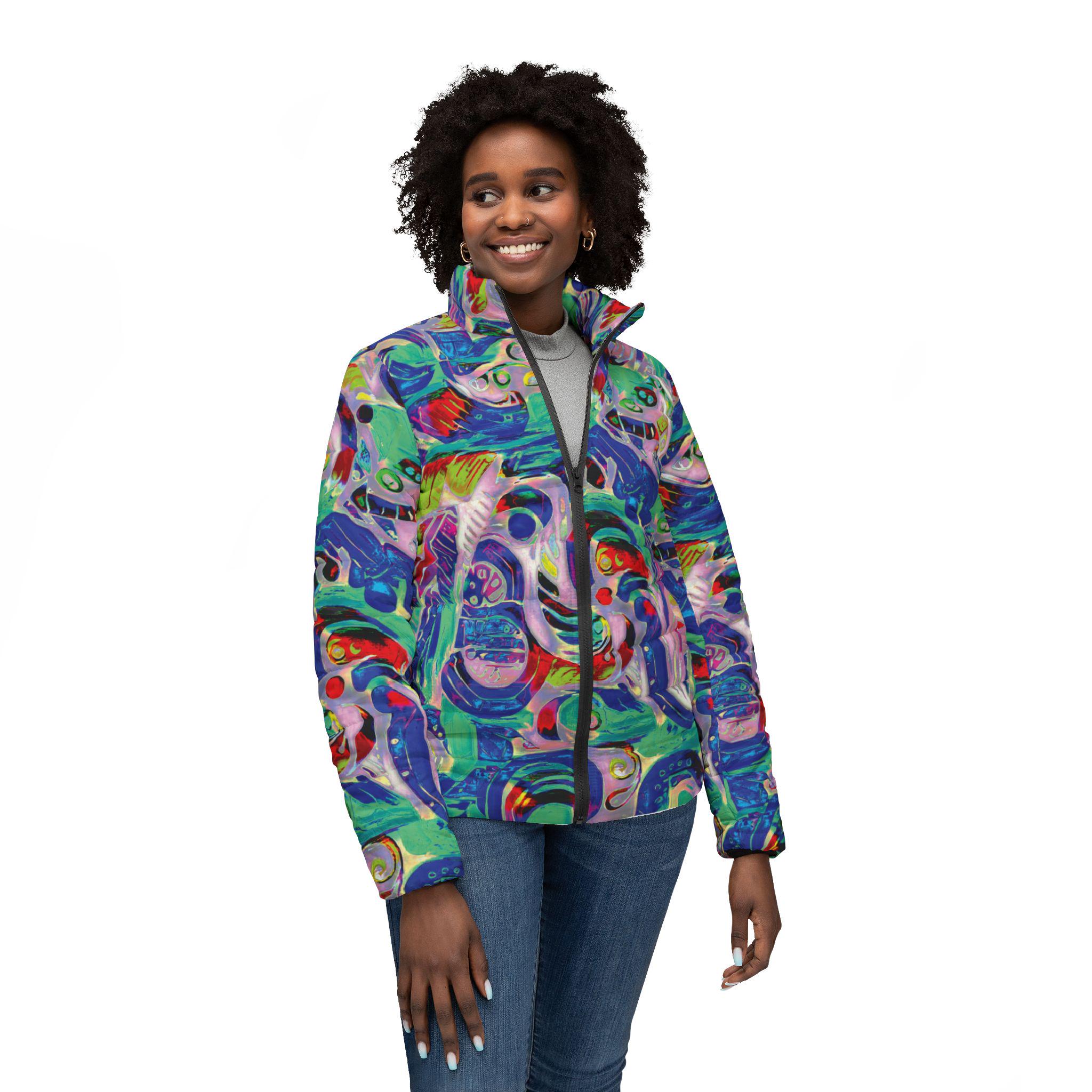 Poly Swirl - Womens Puffer Jacket