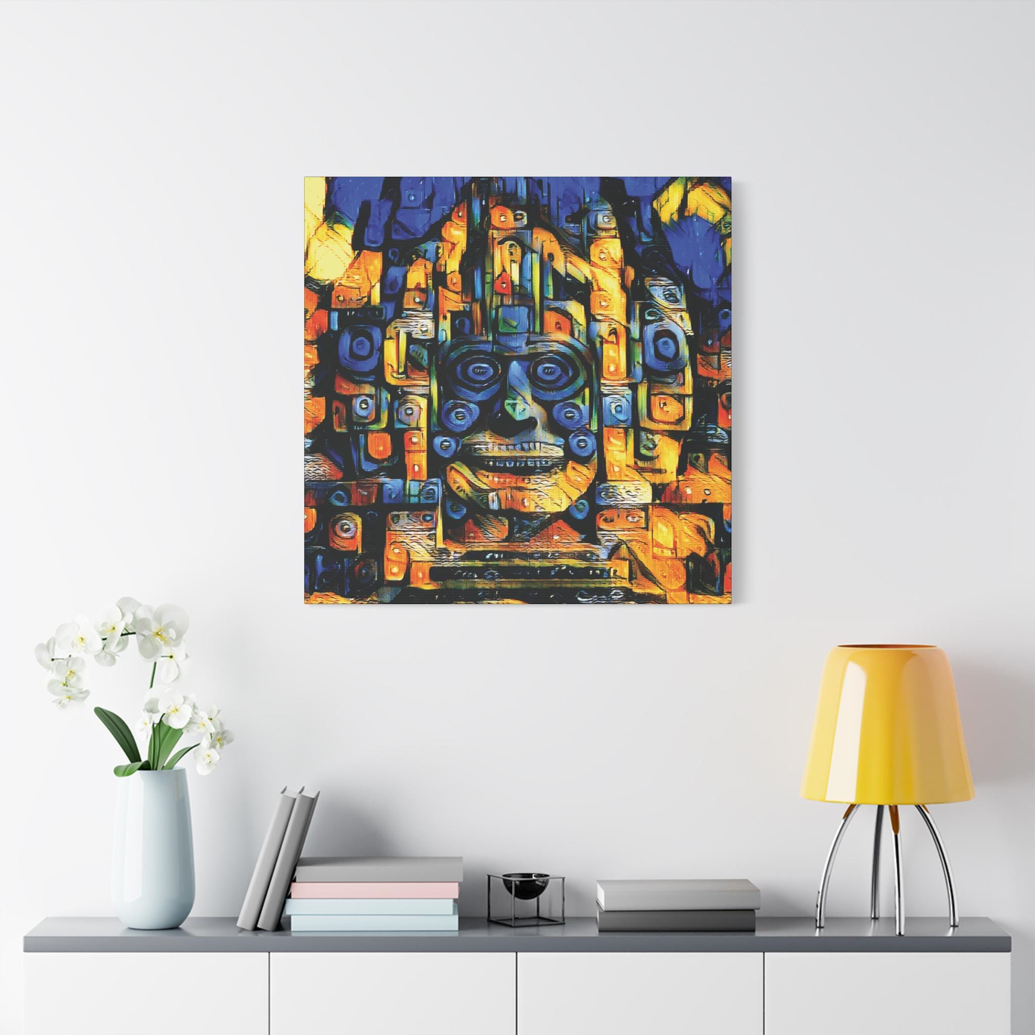 Purple Face - Canvas Wall Art