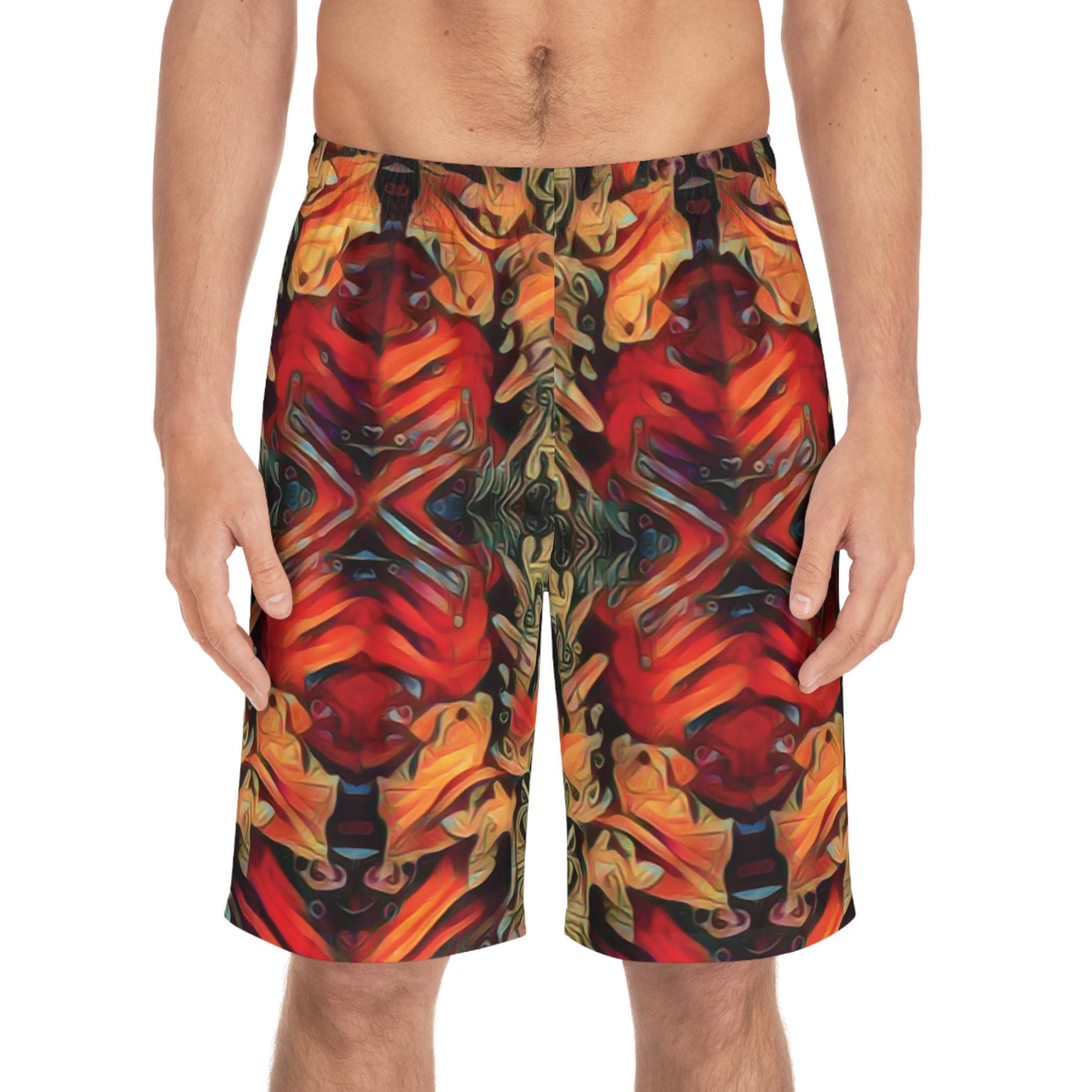 Red Spike - Board Shorts