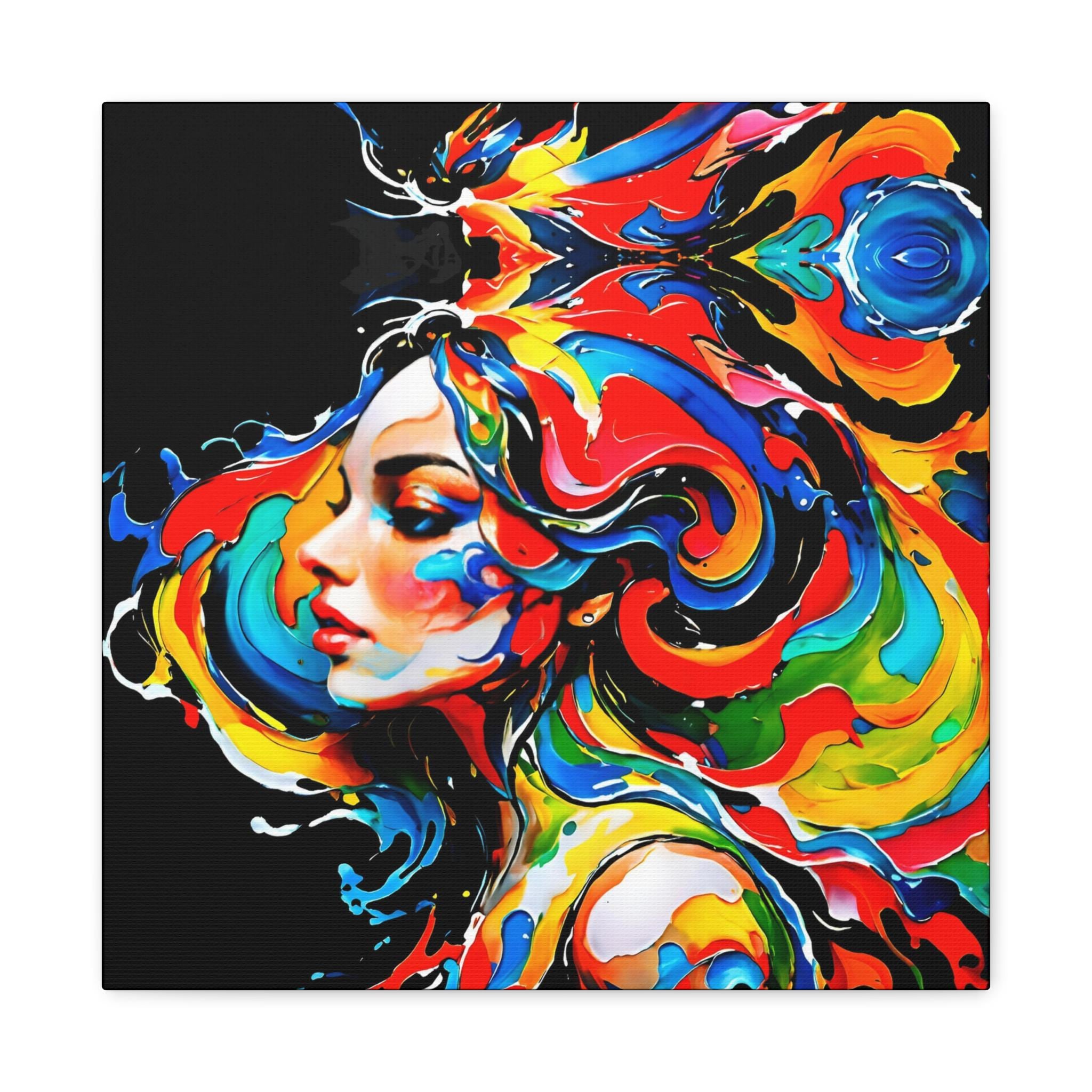 Lady with Paint - Canvas Wall Art