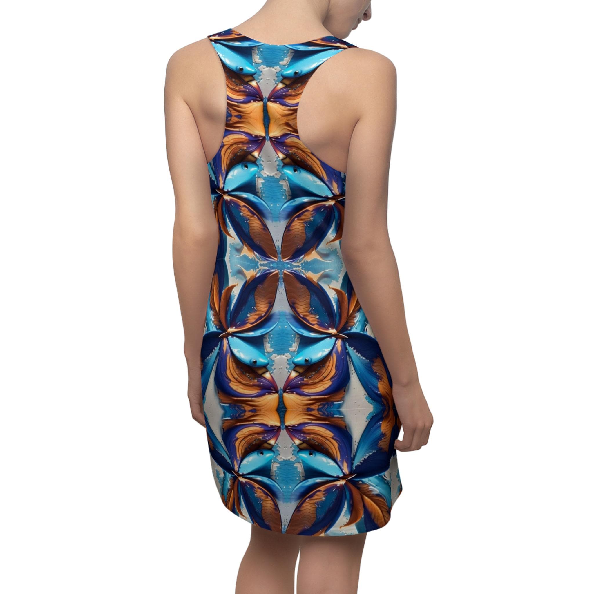 Blue Fan Quad - Racerback Dress