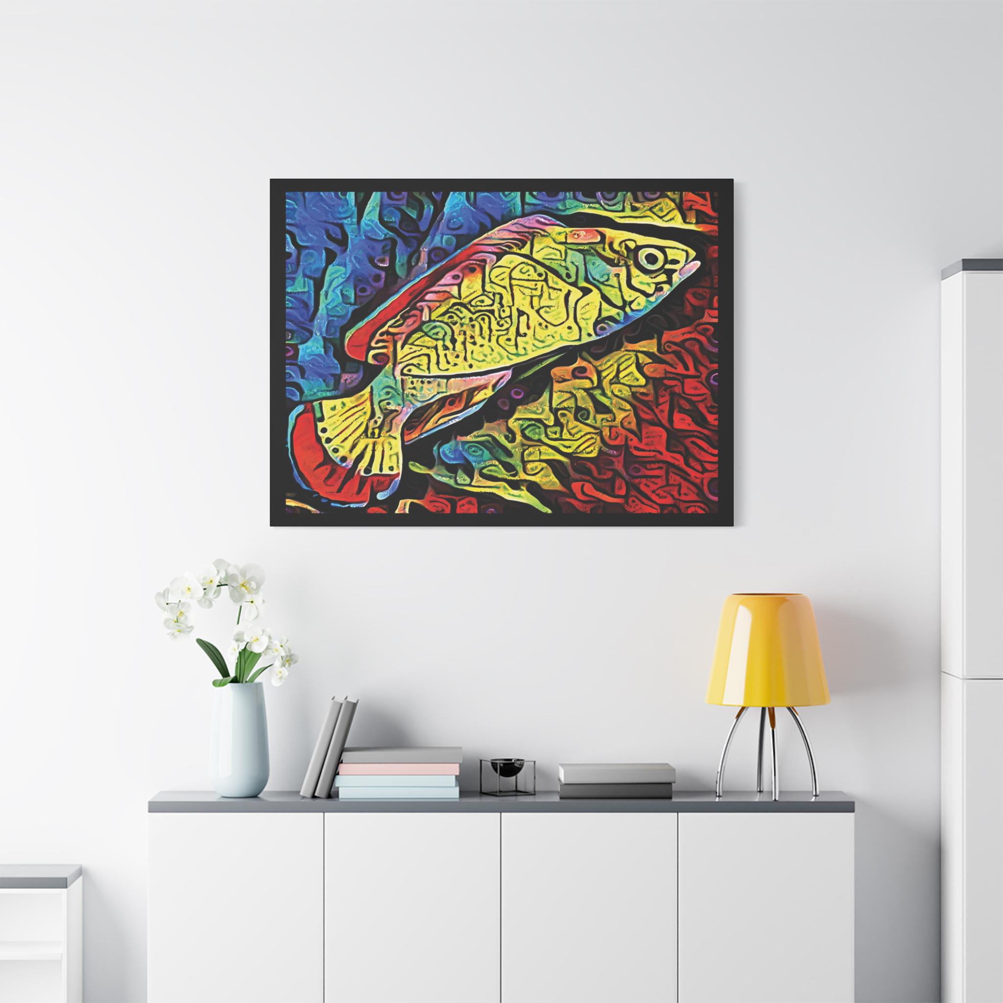 Red Margin Left - Canvas Wall Art