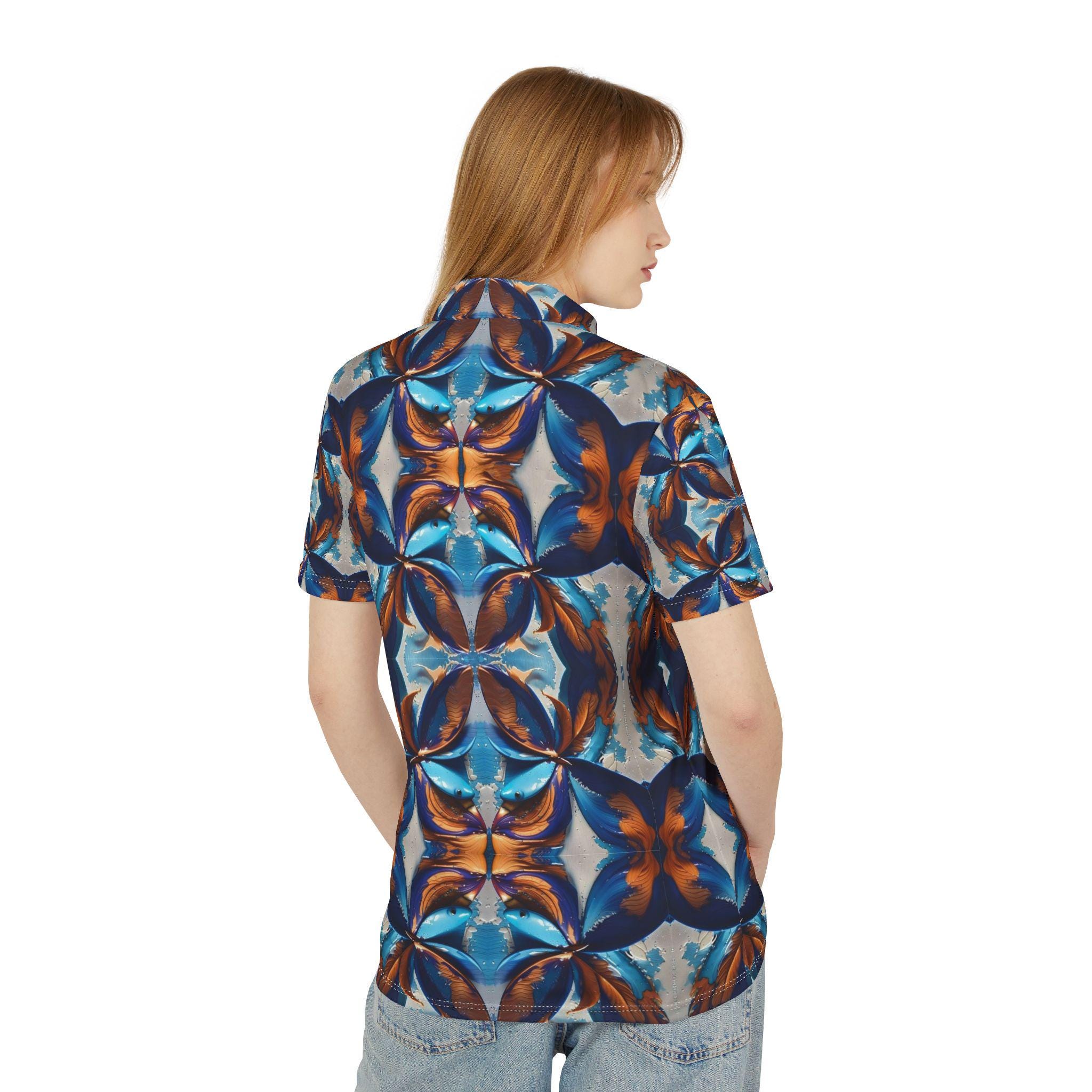 Blue Fan Quad - Polo Shirt