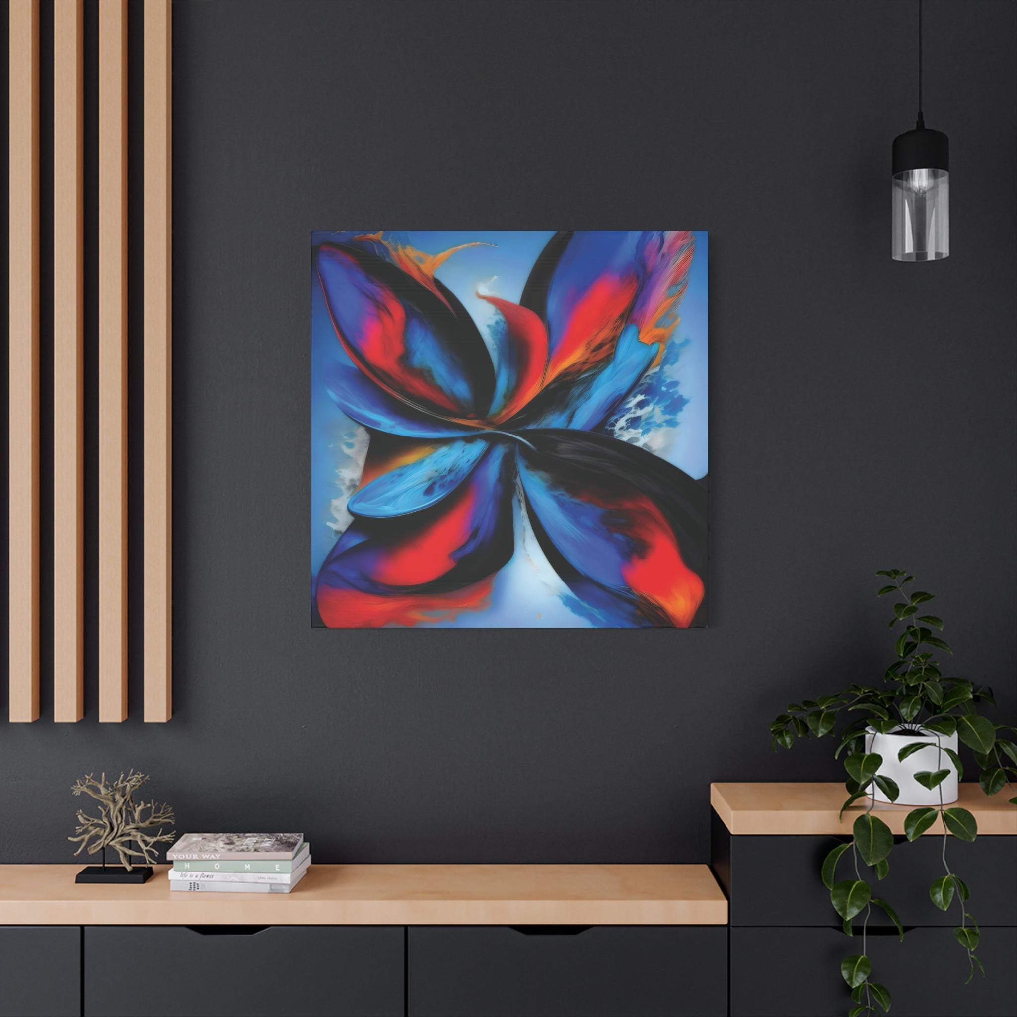Flamin Fan - Canvas Wall Art
