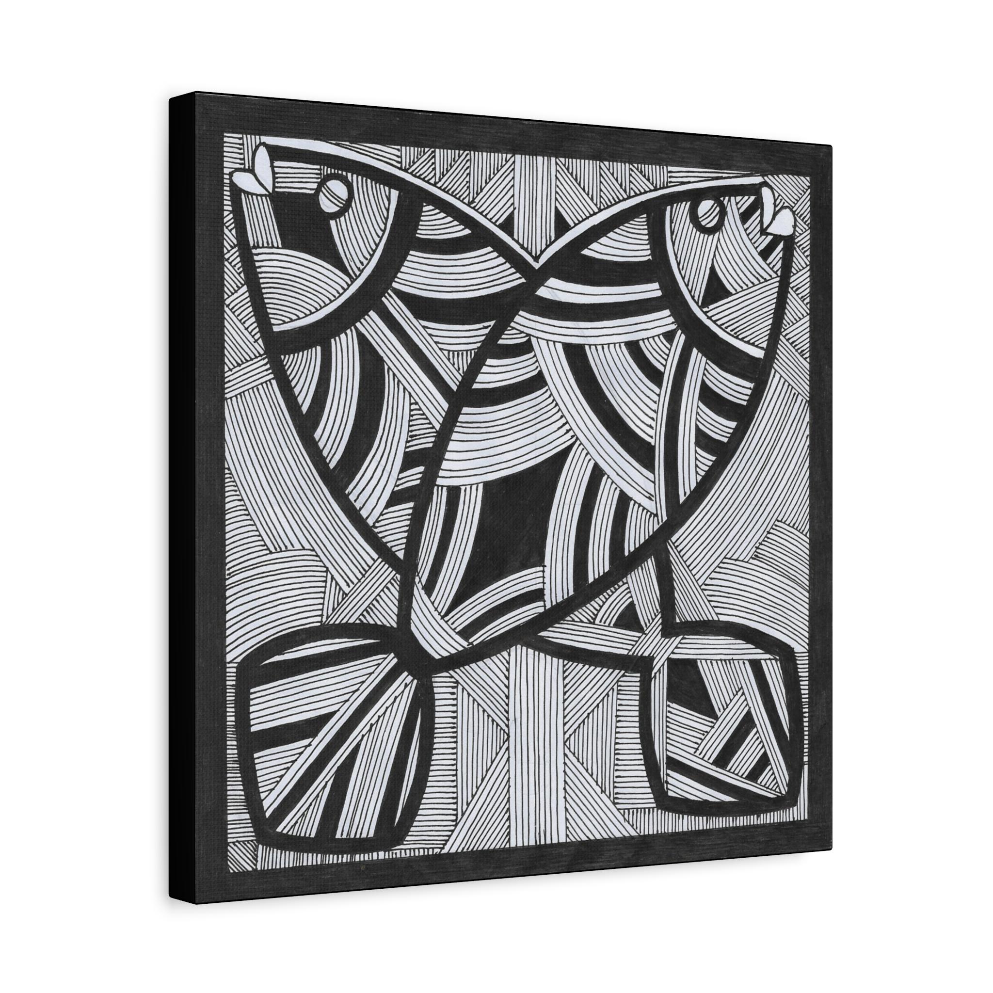Two Fish B - Canvas Wall Art