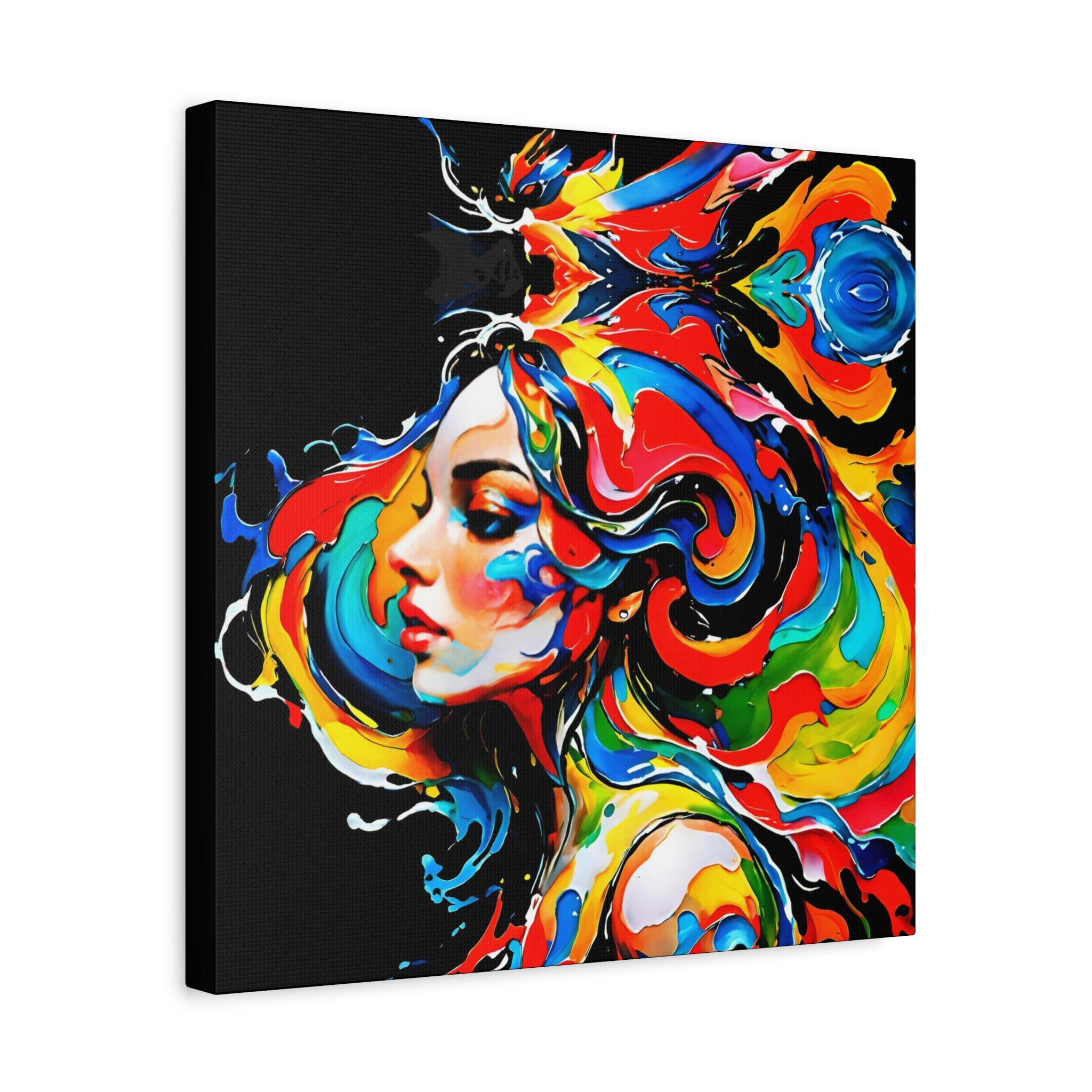 Lady with Paint - Canvas Wall Art