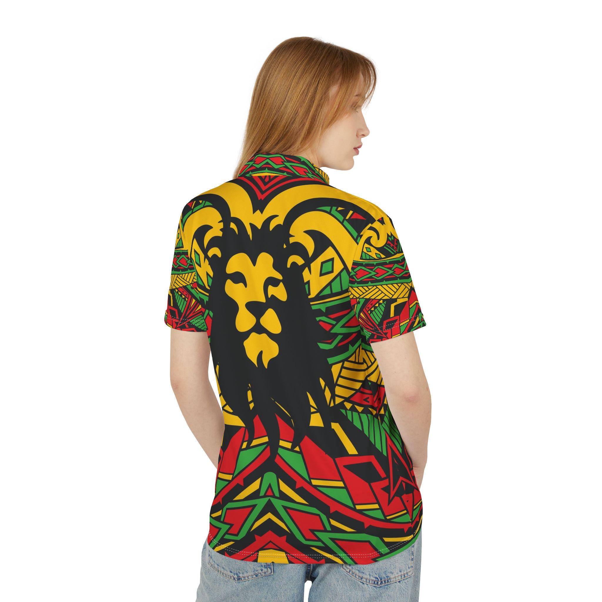 Reggae Lion Front - Polo Shirt