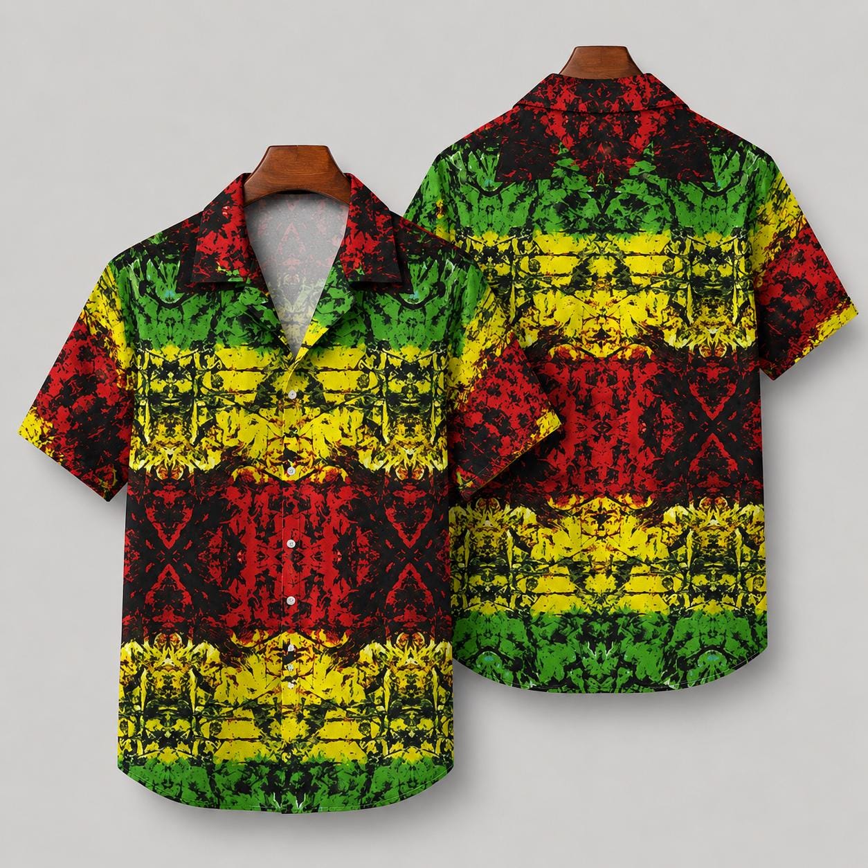 Reggae Stripe - Hawaiian Shirt