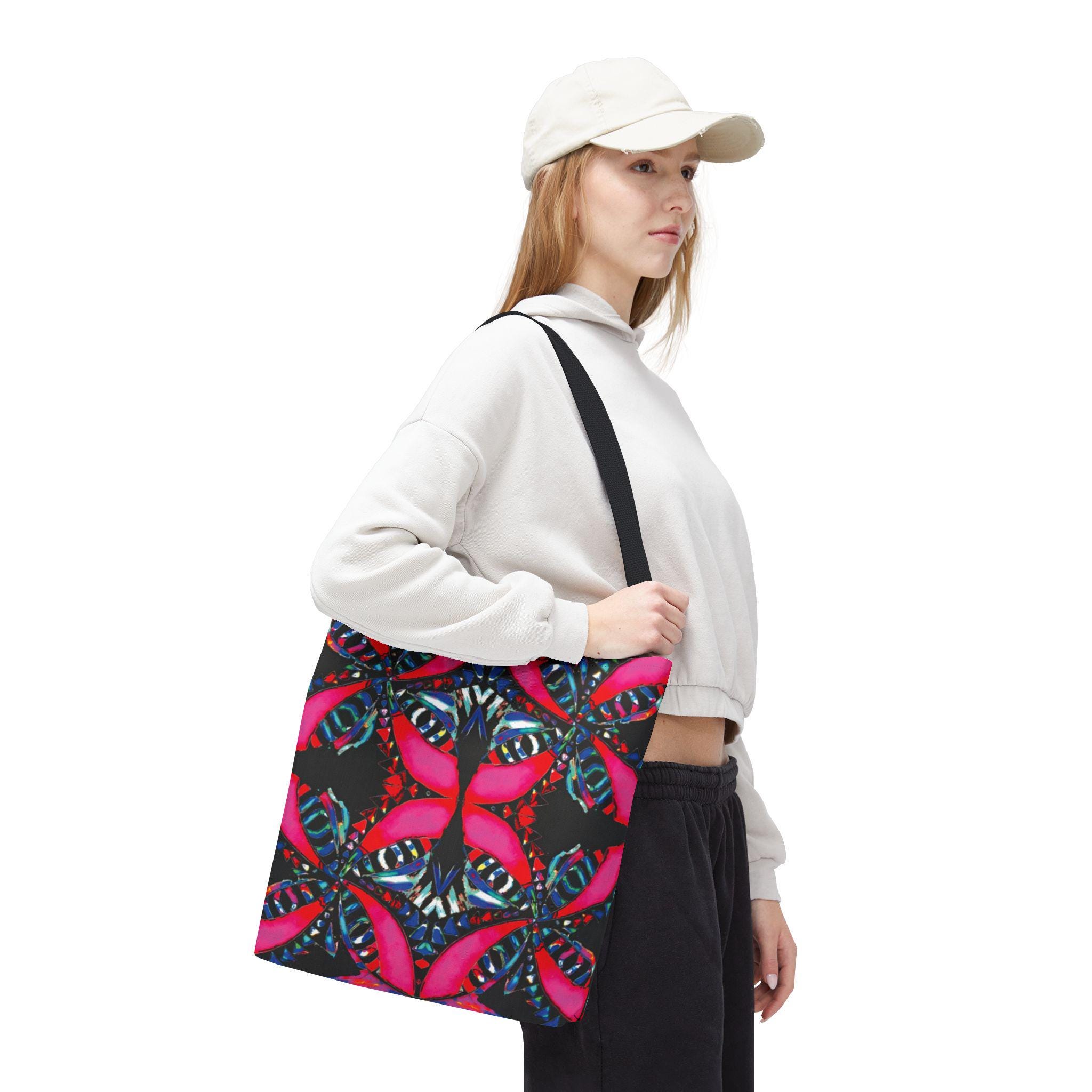 Pink on Black - Tote Bag