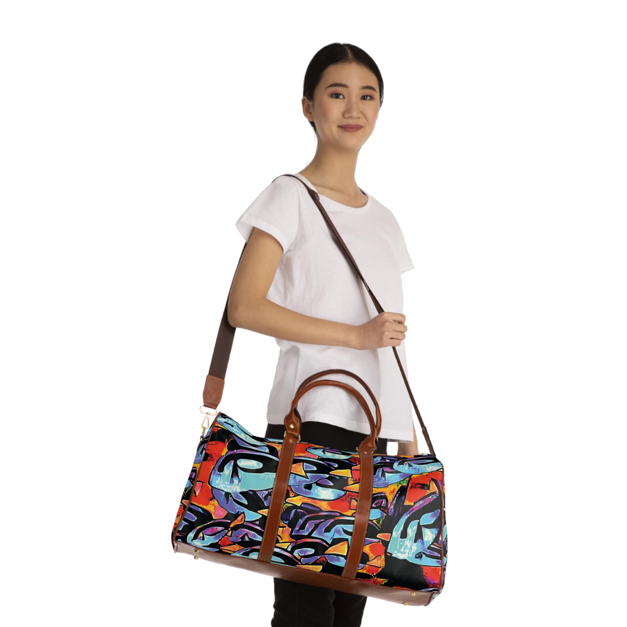 Blue Tang School Waterproof Travel Bag | Marine Fish Ocean Pattern