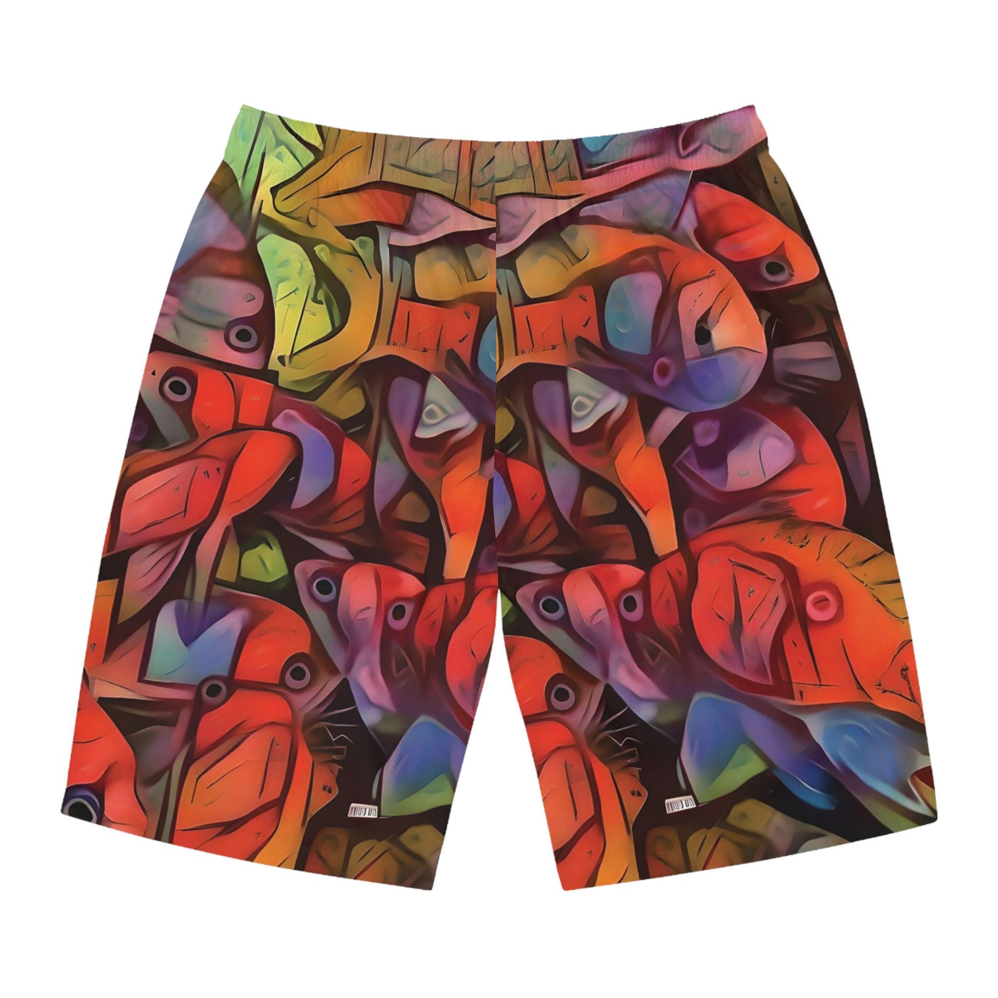 Square Backs Left - Board Shorts