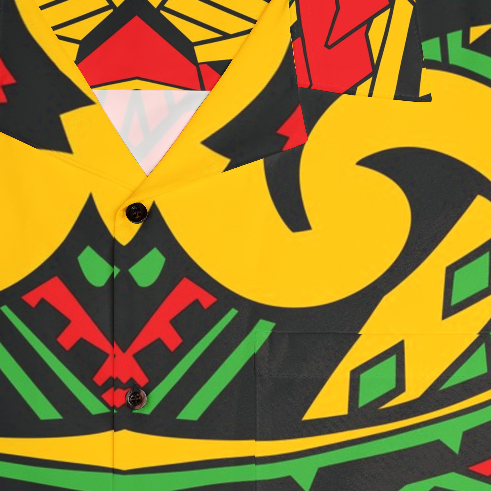 Reggae Lion Front - Hawaiian Shirt
