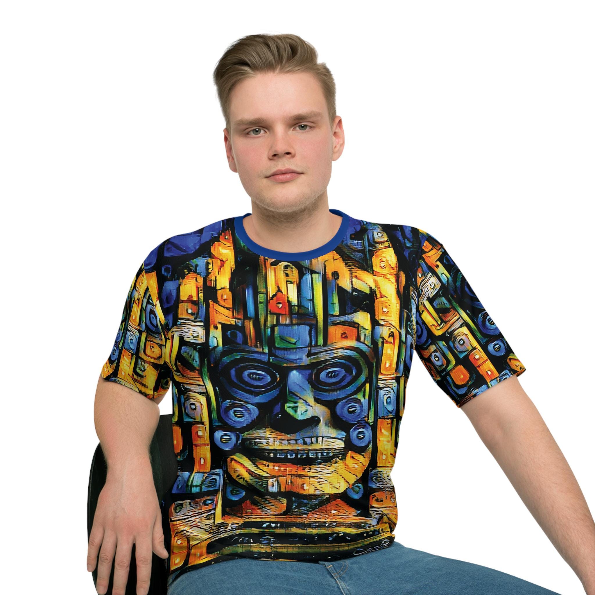 Abstract Tribal Mask art T-Shirt | All-Over Print