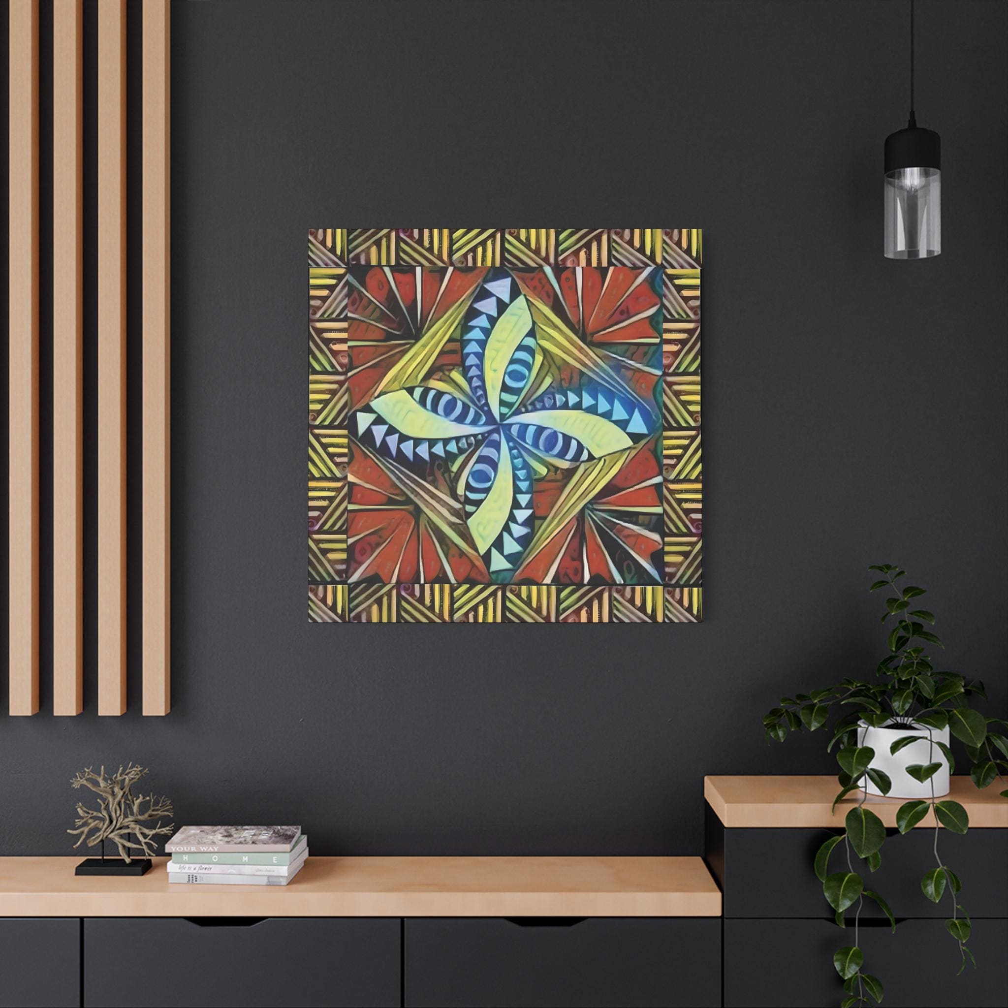Tapa Border - Canvas Wall Art