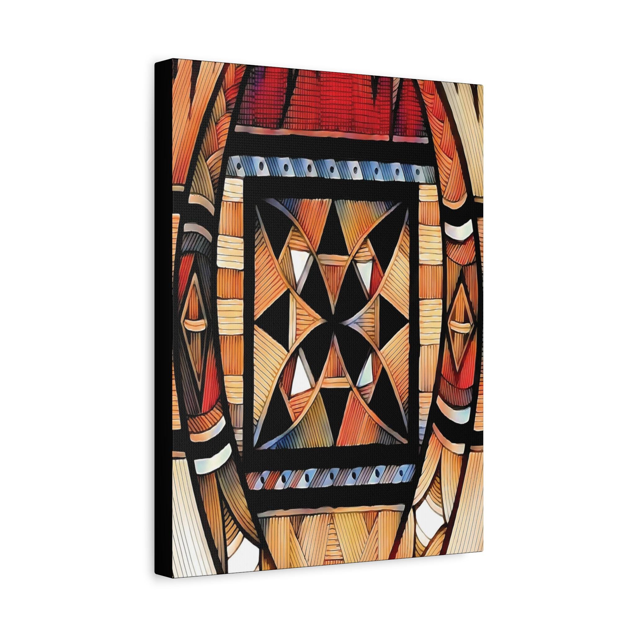 Tapa Trees - Canvas Wall Art