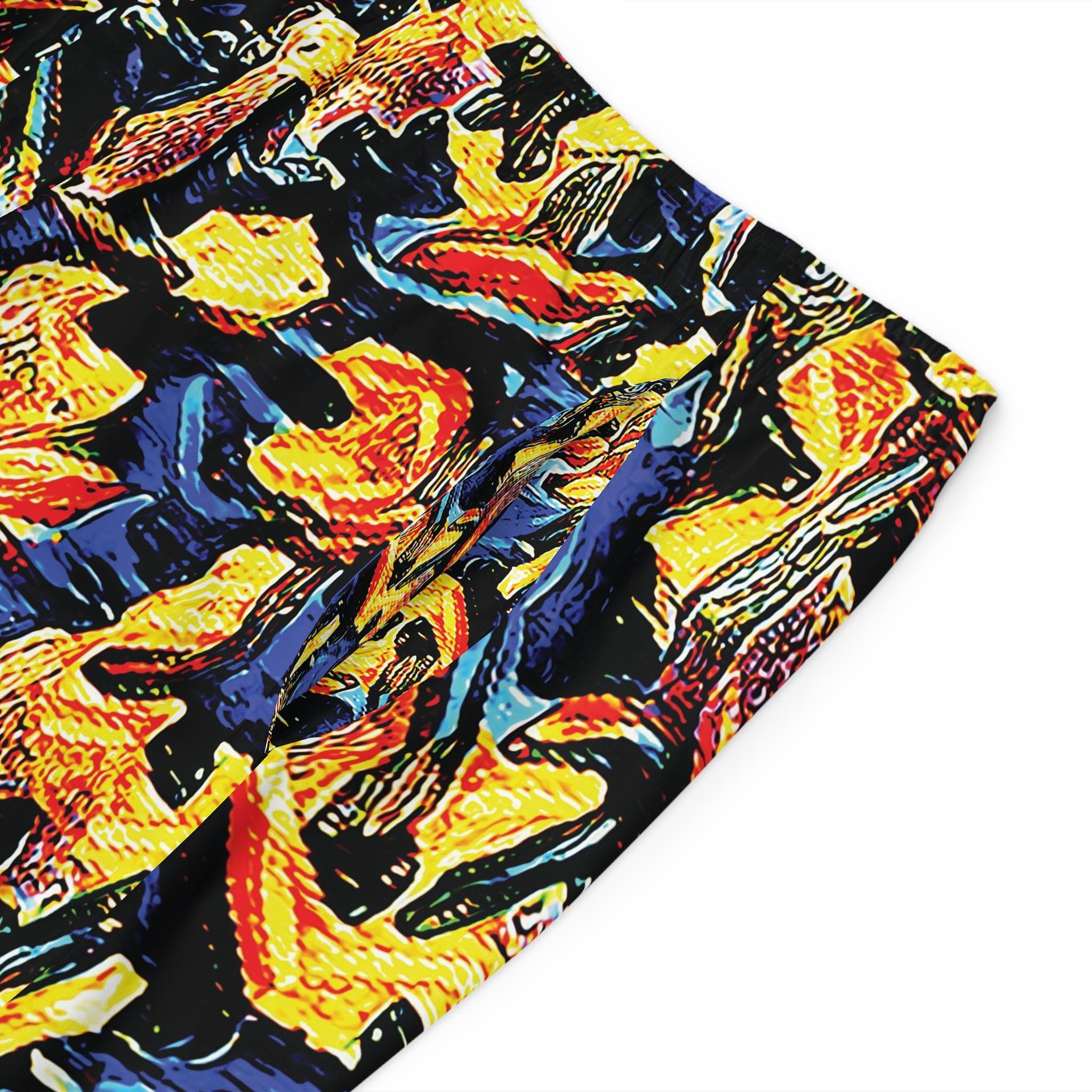 Gold on Blue - Board Shorts