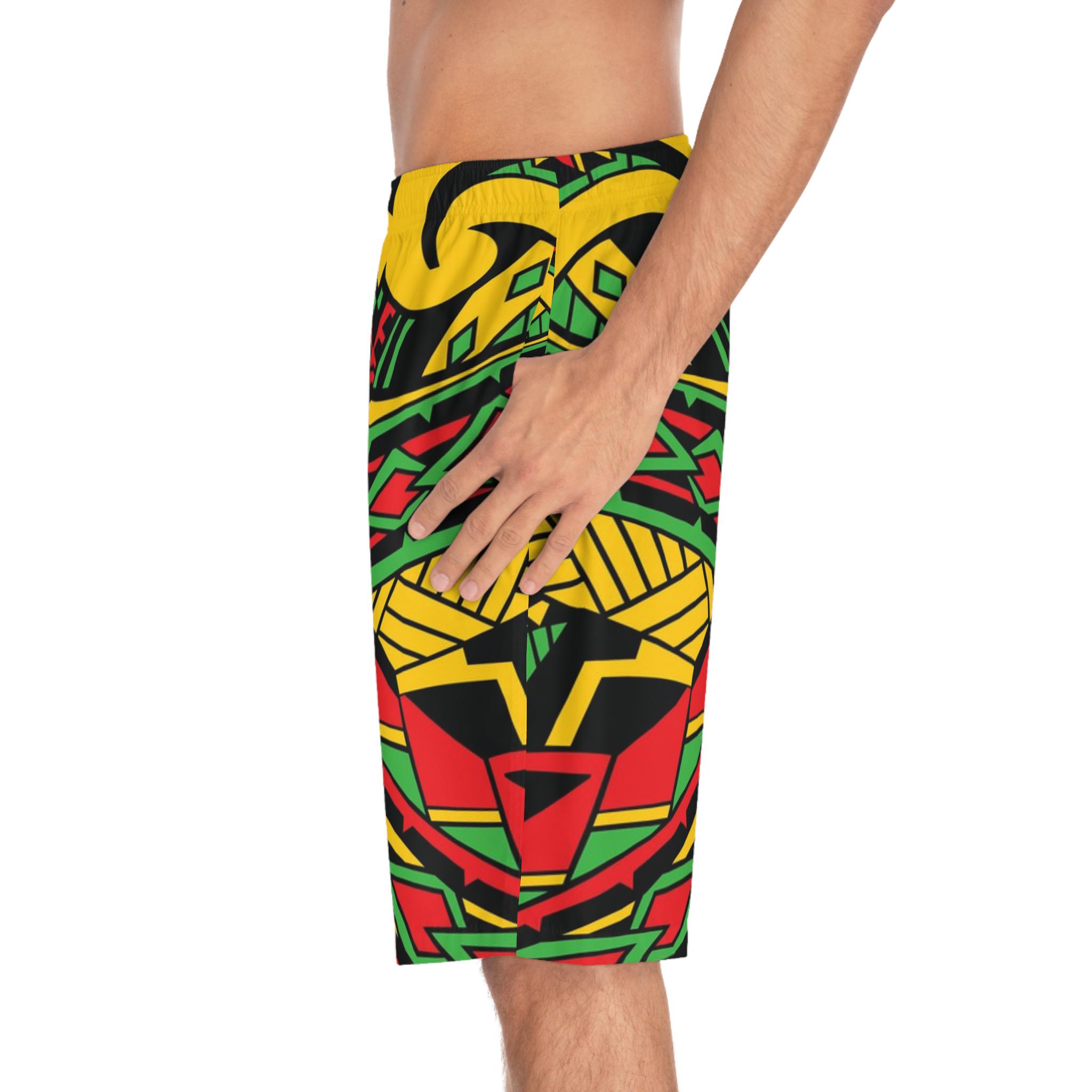 Reggae Lion Front - Board Shorts