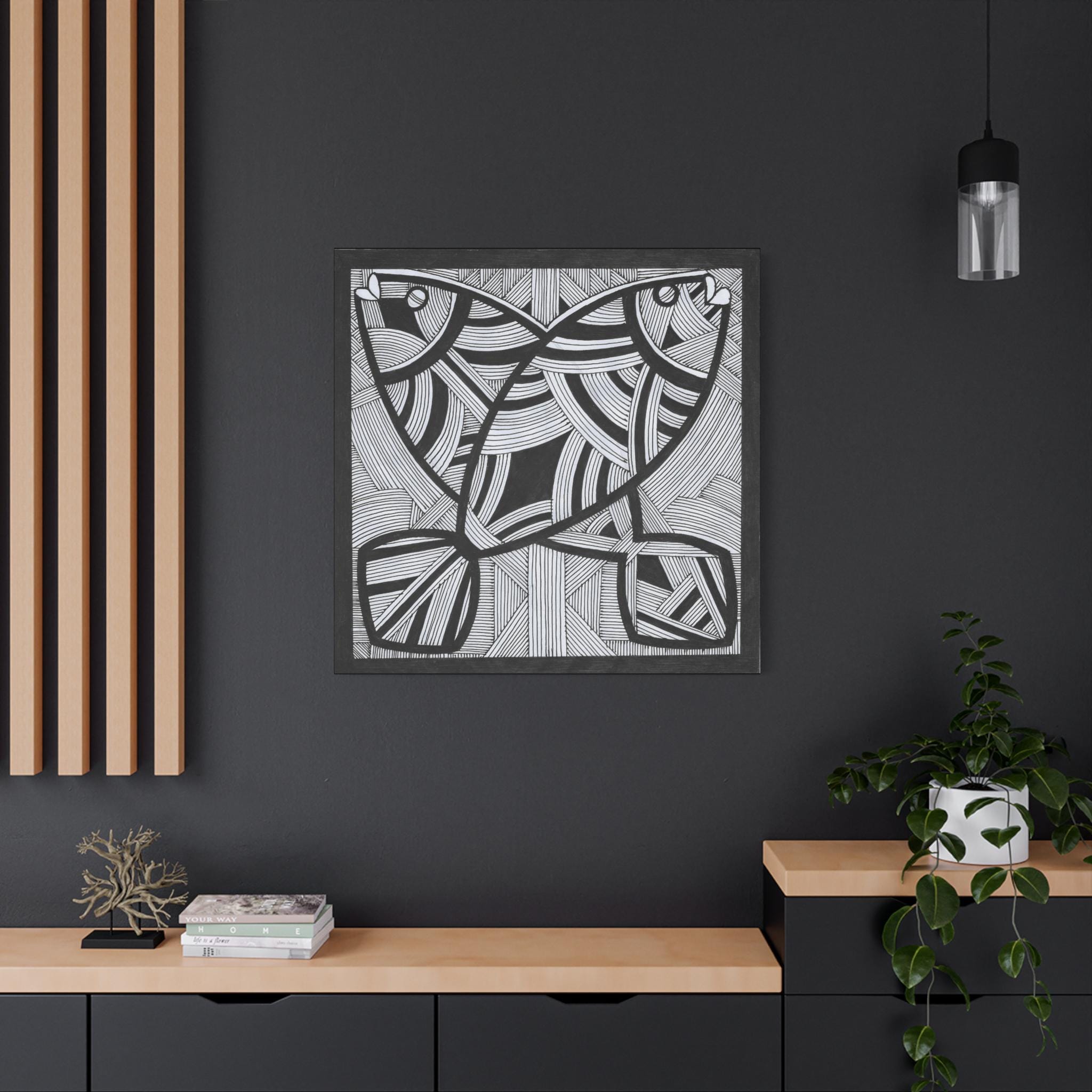Two Fish B - Canvas Wall Art