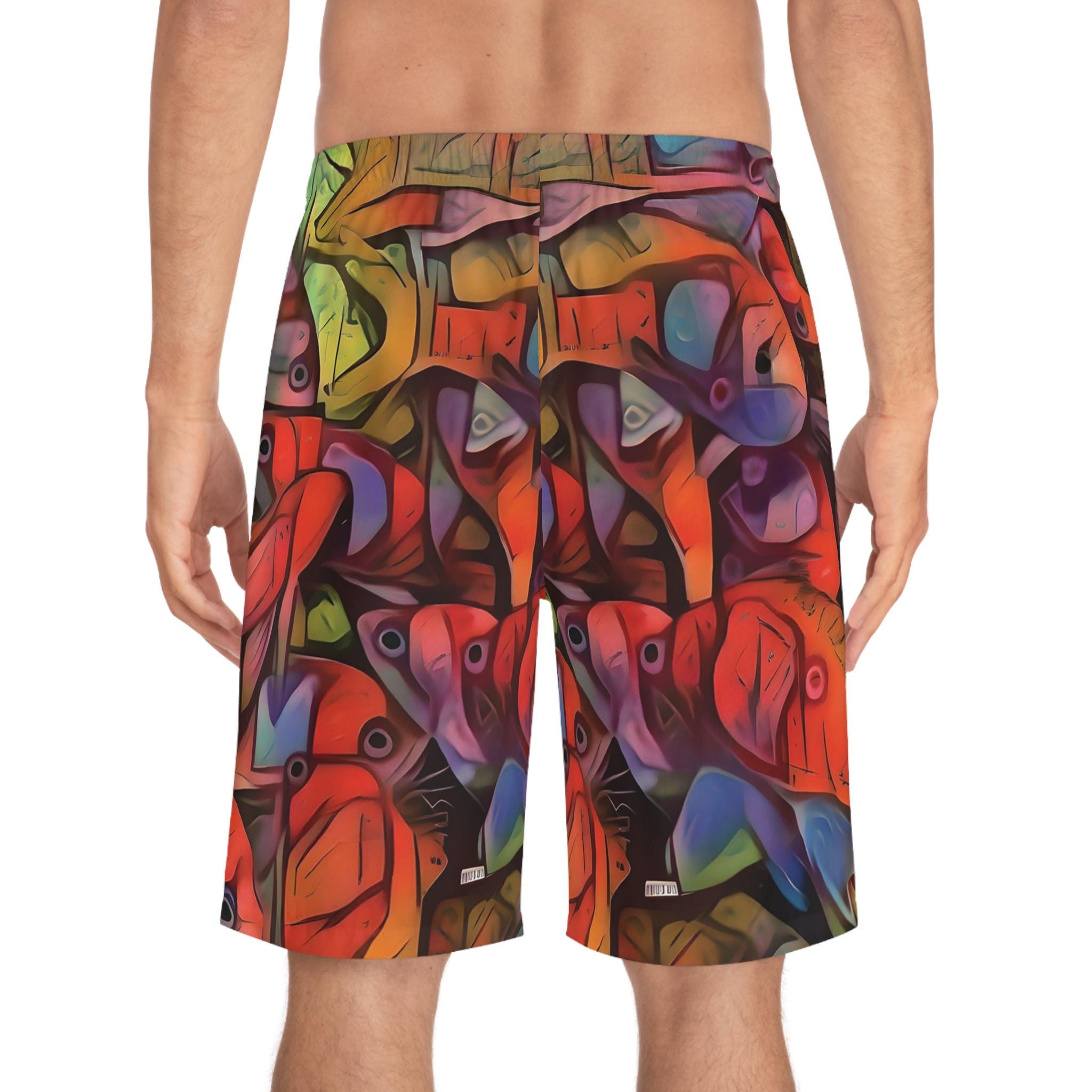 Square Backs Left - Board Shorts