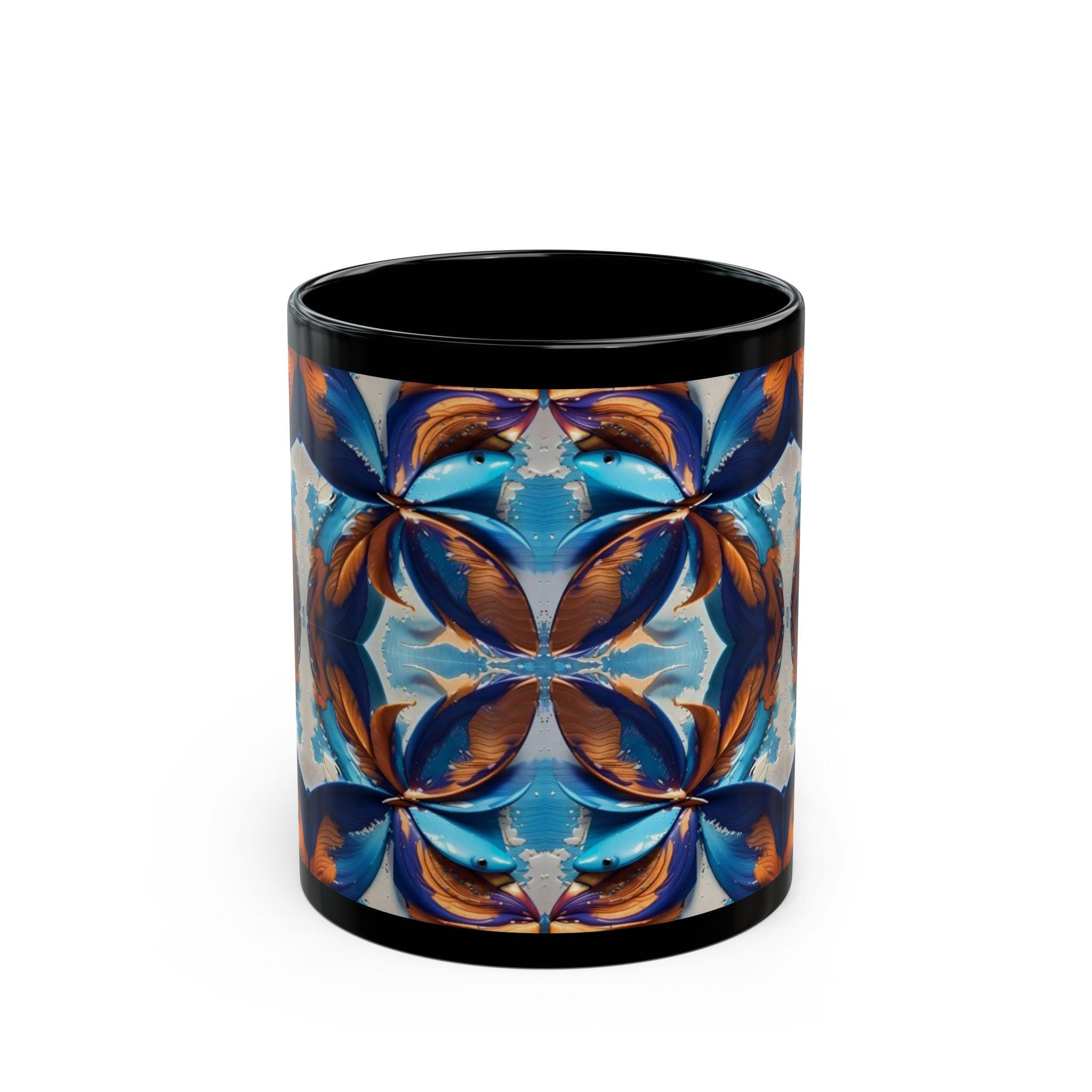 Blue Fan Quad - Mug